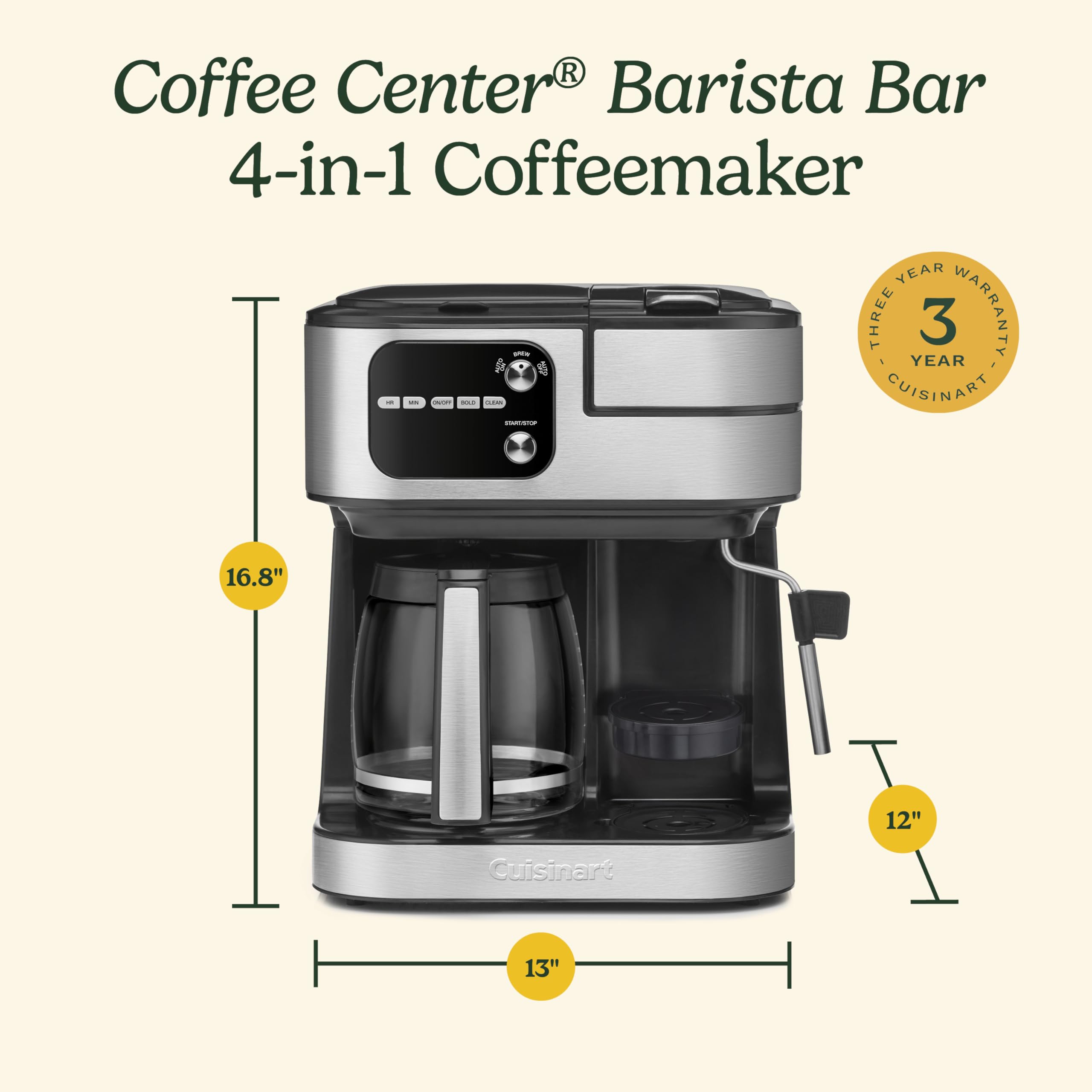 CUISINART Coffee Center Barista Bar 4-in-1 Coffee Maker