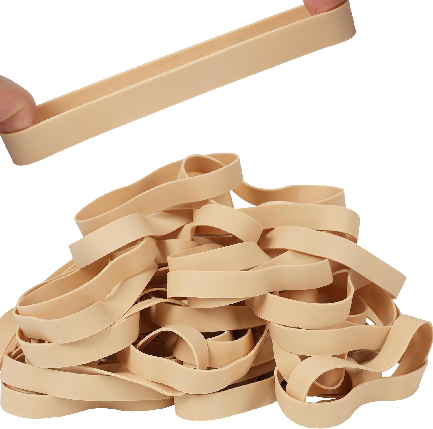 HAIDIBAO-Rubber Bands 40 Pcs Size#105 Big Wide Rubber Band Large Elastic Rubber Bands Office Supplies Heavy Duty Strong Elastic Bands Outdoor (5.12