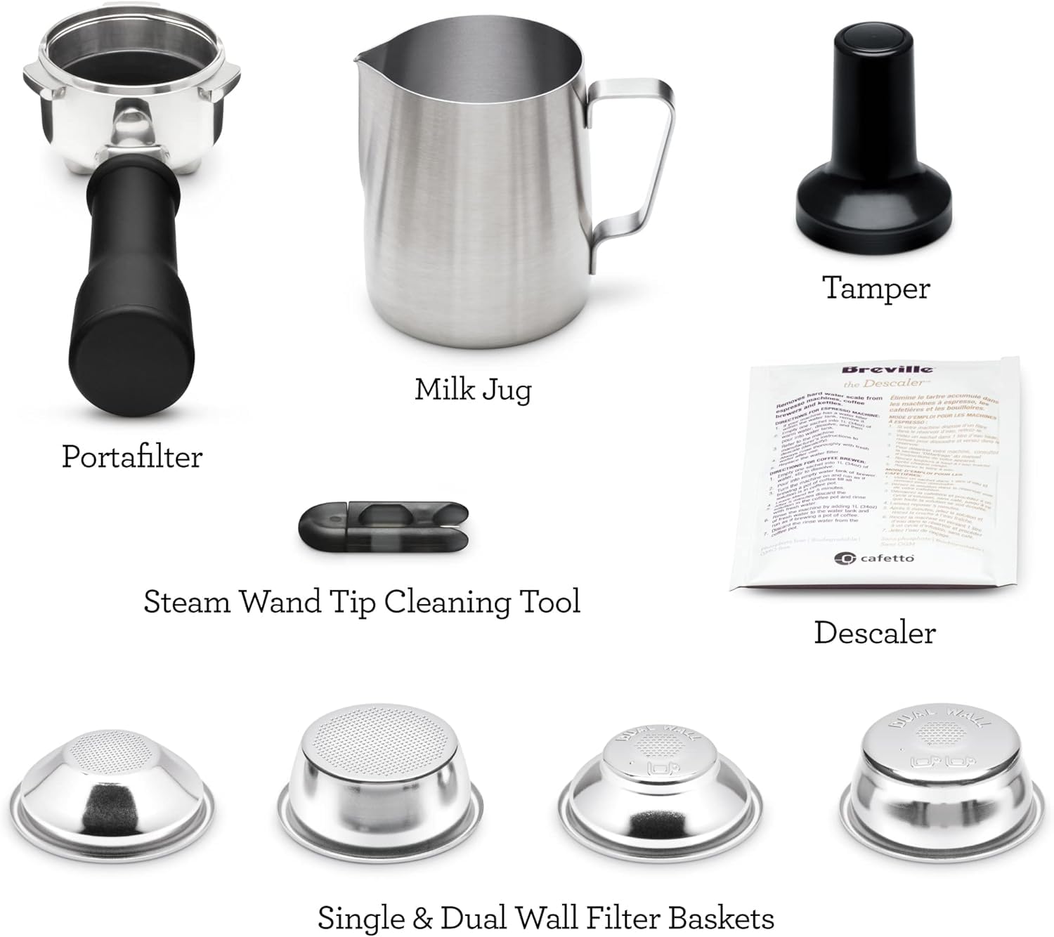 BREVILLE Bambino Espresso Machine - Brushed Stainless Steel