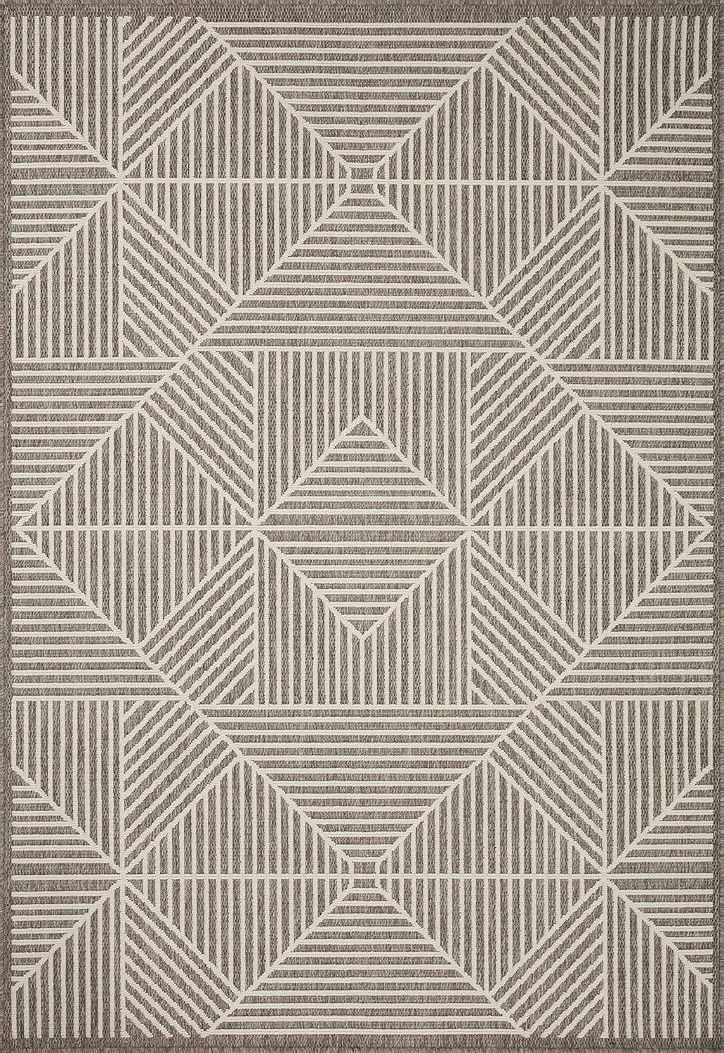 Loloi II Rainier Collection RAI-03 Natural/Cream, Indoor/Outdoor 5'-3