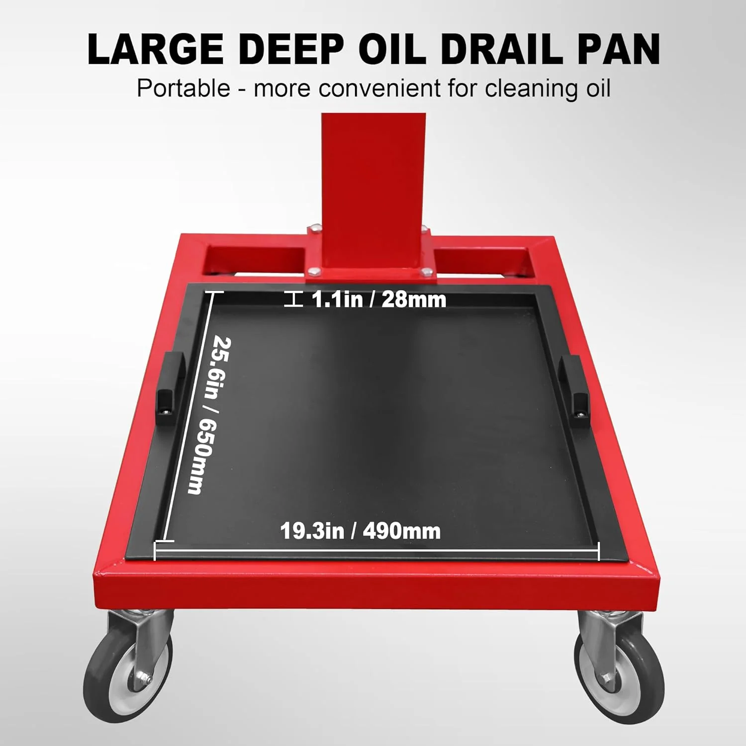 Rotating Engine Stand: Removable Oil Pan and Magnetic Tray, Turbine Turntable, 2 Brake Caster Lockable Wheels, 1,000 Lbs Capacity