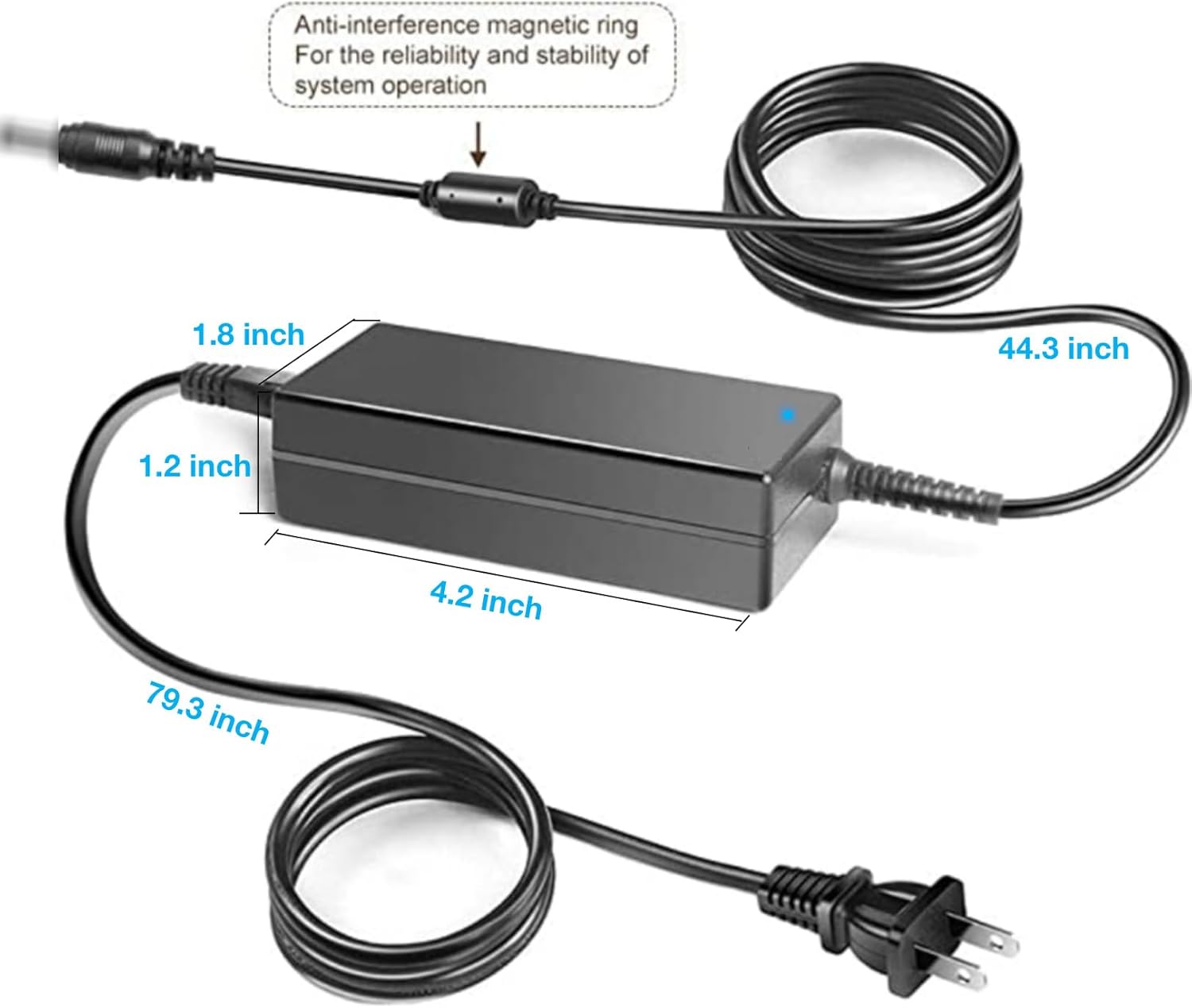 24V AC/DC Adapter Compatible with Bluevua RO100ROPOT RO100ROPOT-UV Reverse Osmosis System RO100 ROPOT UV RO 100 Robot Countertop Water Filter Purified Tap Purifier Power Supply Cord Charger