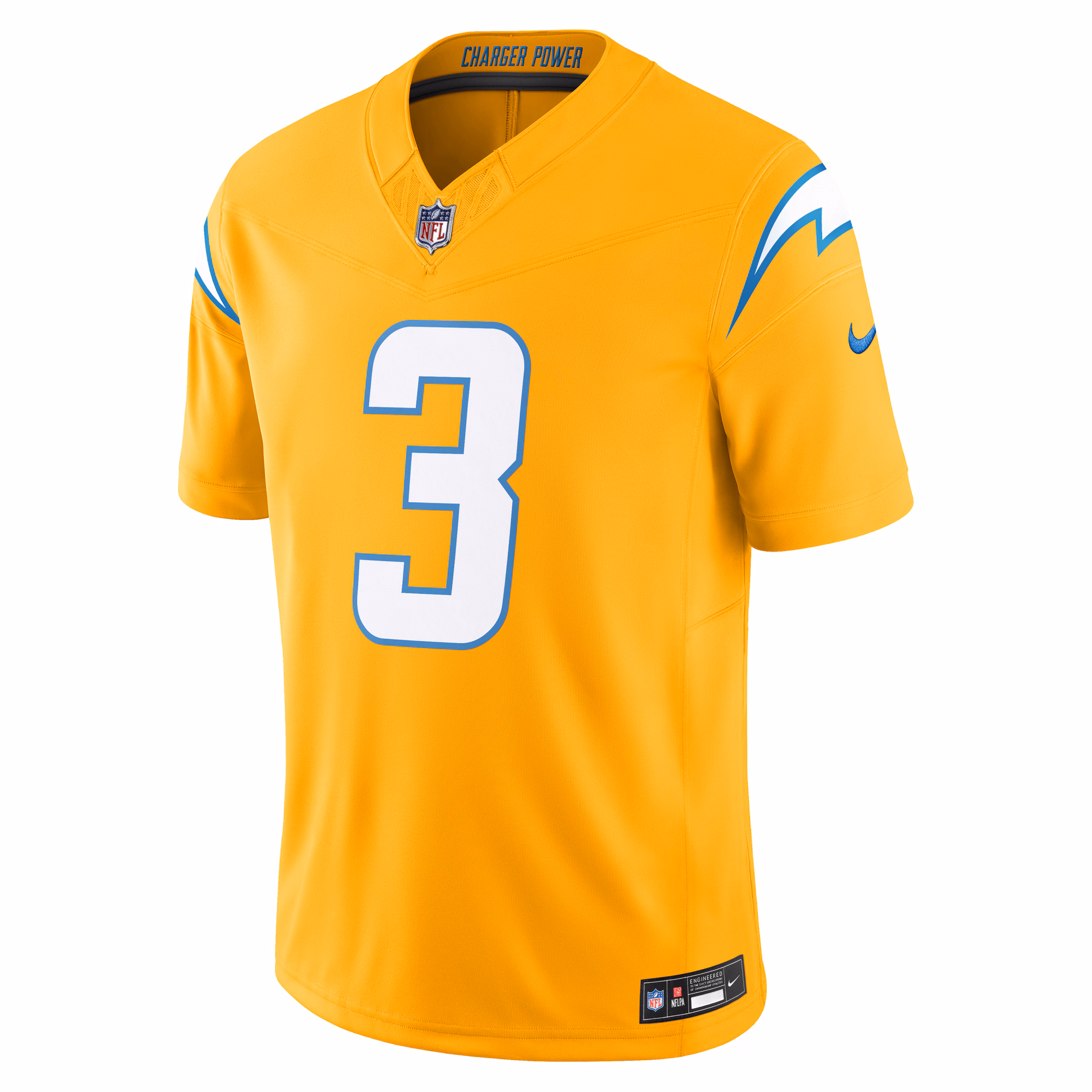 Derwin James Jr. Los Angeles Chargers Nike Alternate Charger Power Vapor F.U.S.E. Limited Jersey - Gold