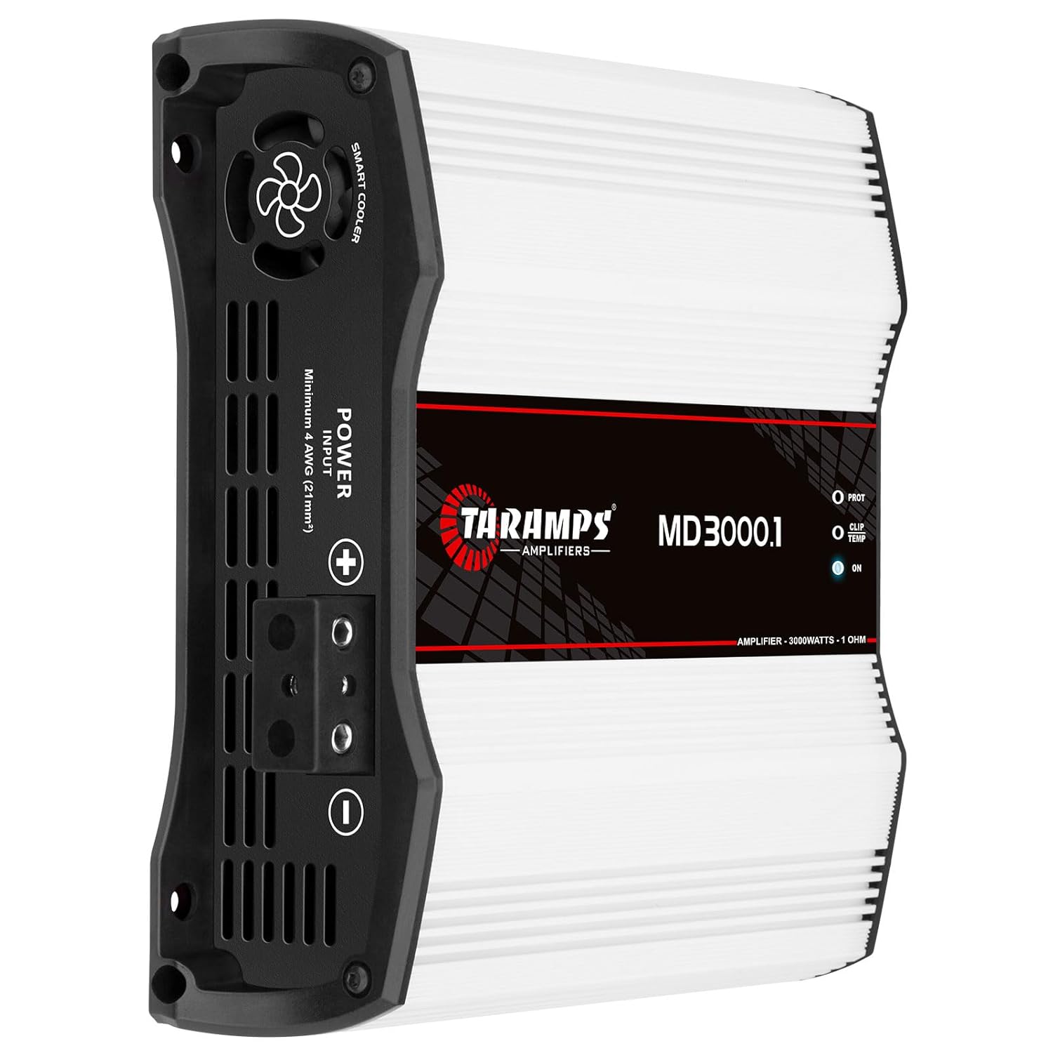 Taramps MD 3000.1 1-Ohm Car Amplifier, 3000W RMS Full Range Digital Monoblock Class D MOSFET Amp, Crossover, Low/High Pass Filter, Bass Boost, Level Control, LED Indicator, High Performance Car Audio