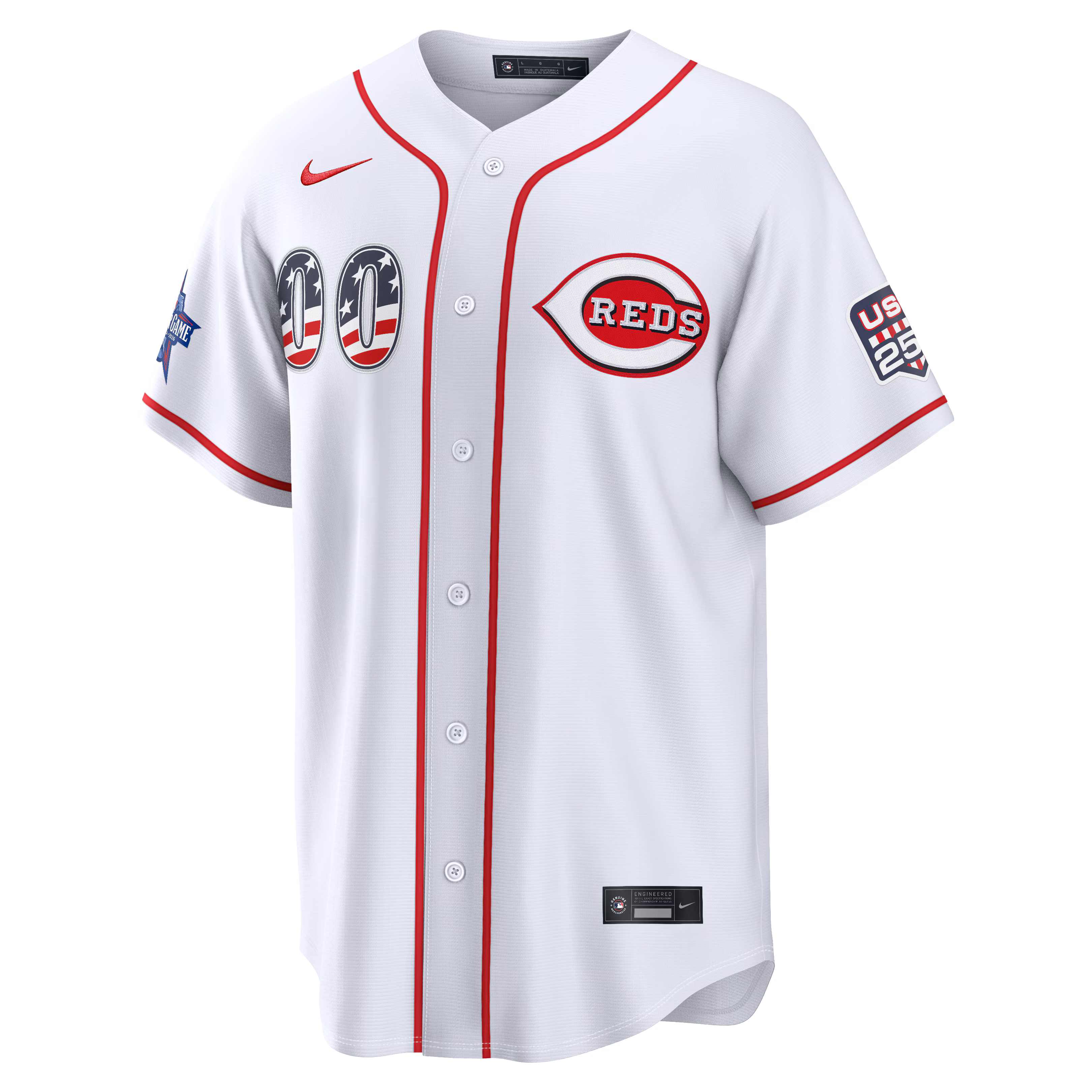 2026 All-Star Edition Stars & Stripes Cincinnati Reds  Nike White Stadium Pick-A-Player Jersey