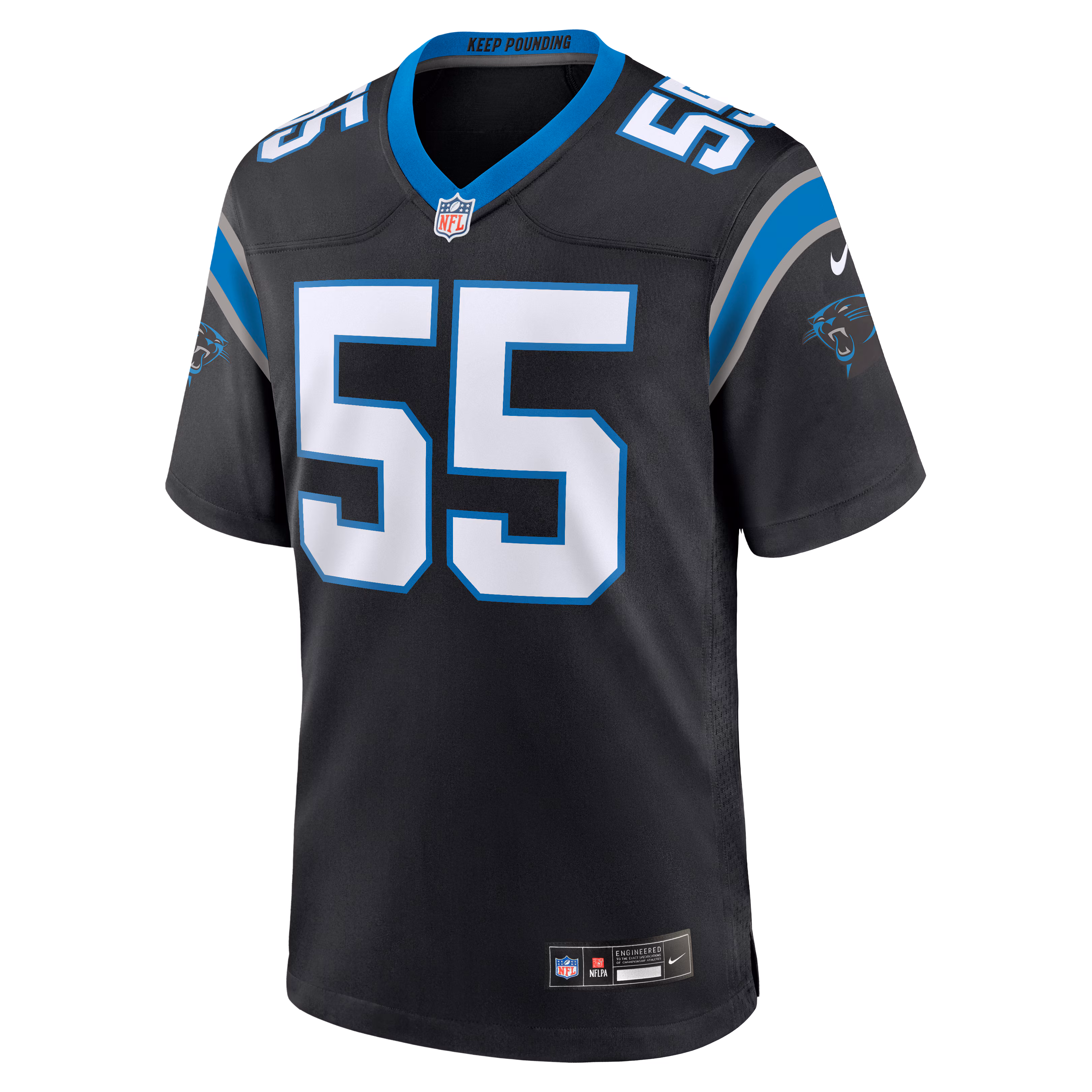 Devin Lloyd Carolina Panthers Nike Team Game Jersey - Black