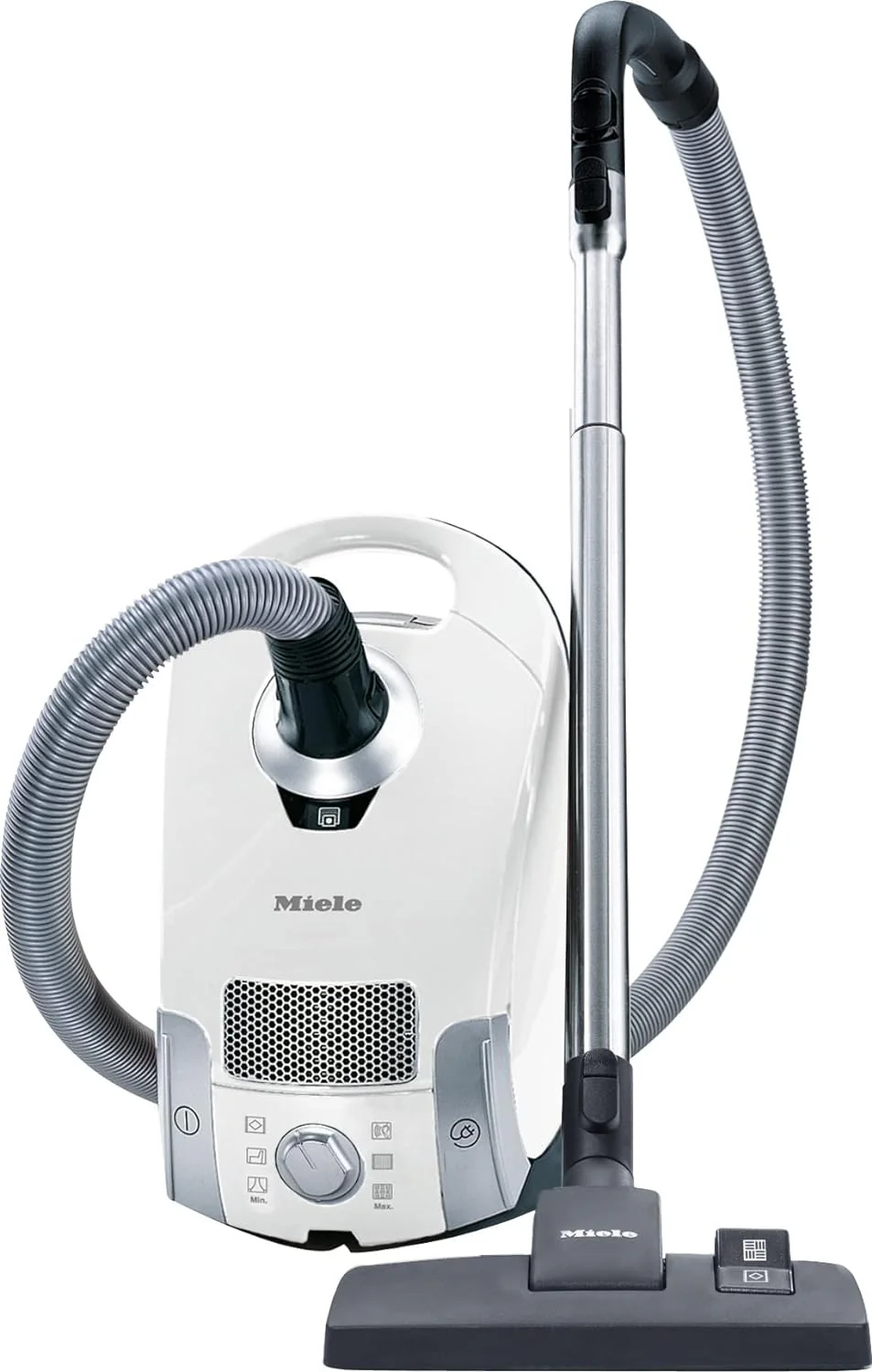 Pure Suction Powerline Canister Vacuum Cleaner, Lotus White