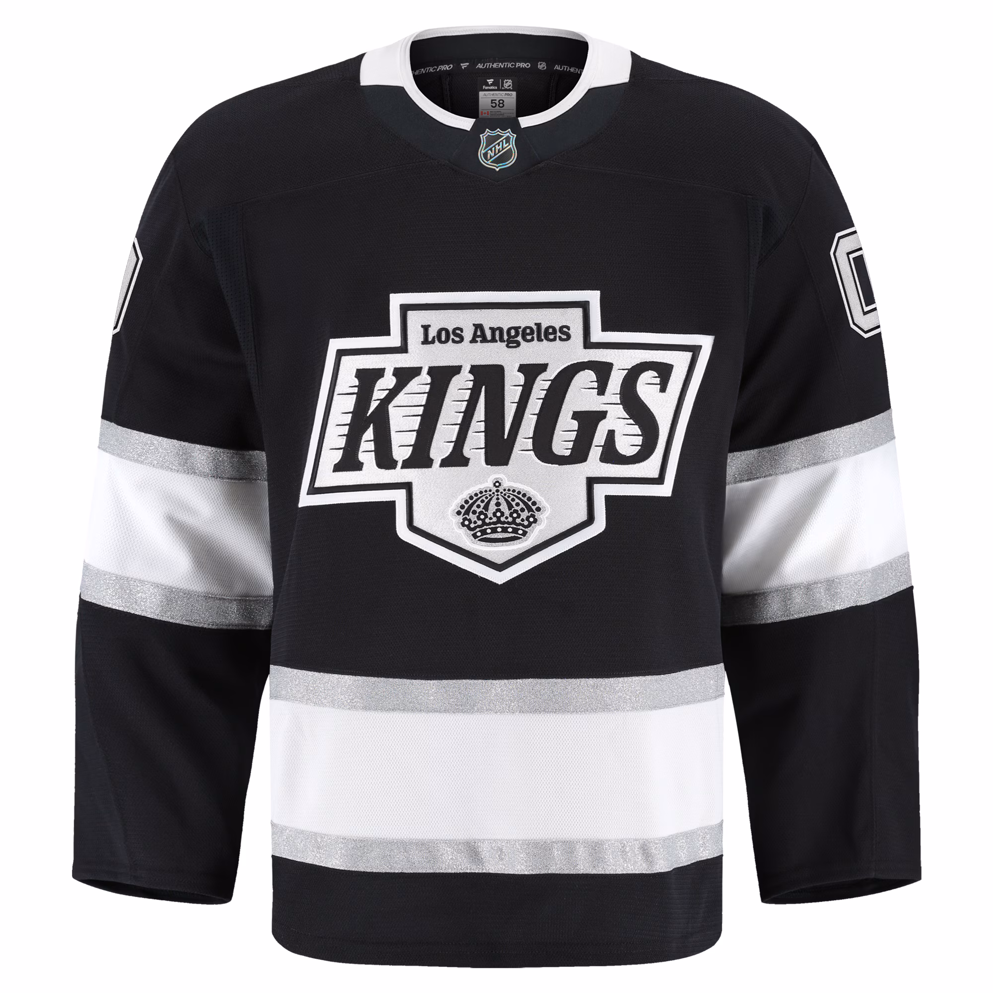 Los Angeles Kings Fanatics Home Authentic Pro Custom Jersey - Black