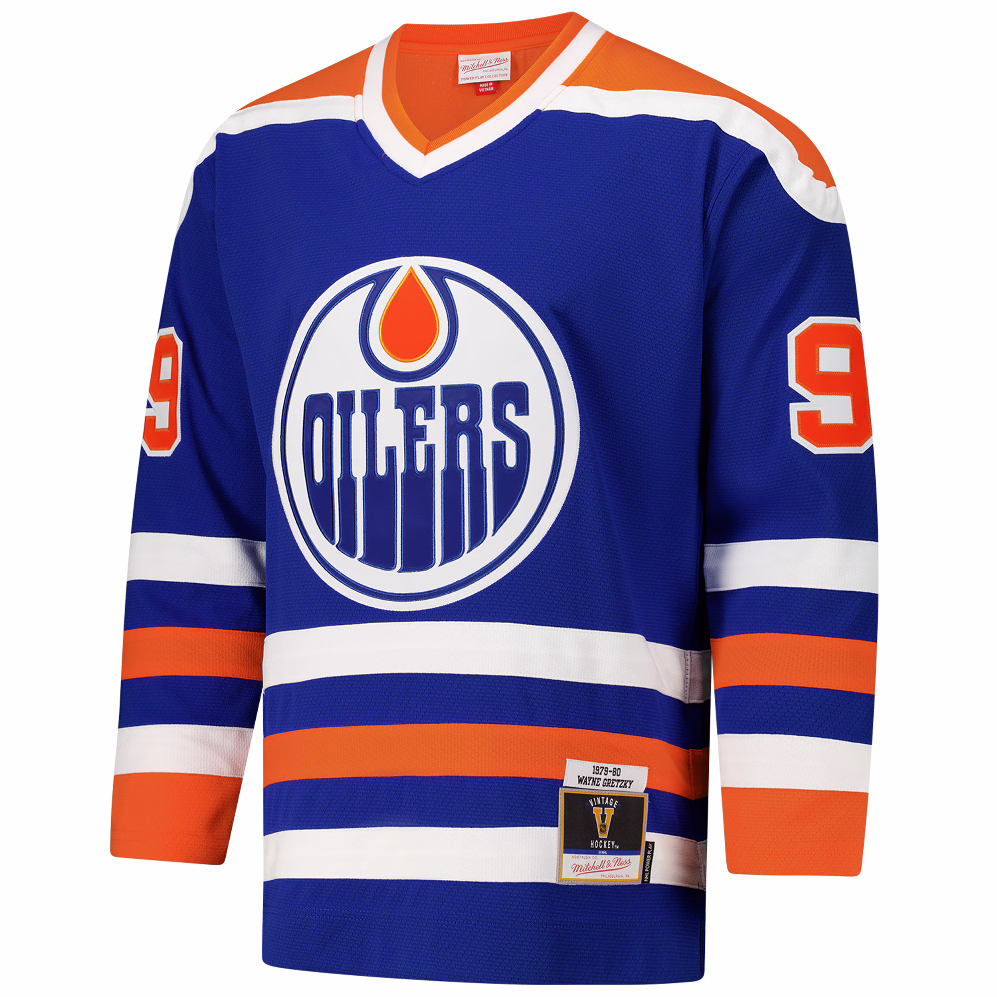 Wayne Gretzky Edmonton Oilers 1979-80 Power Play Jersey - Royal