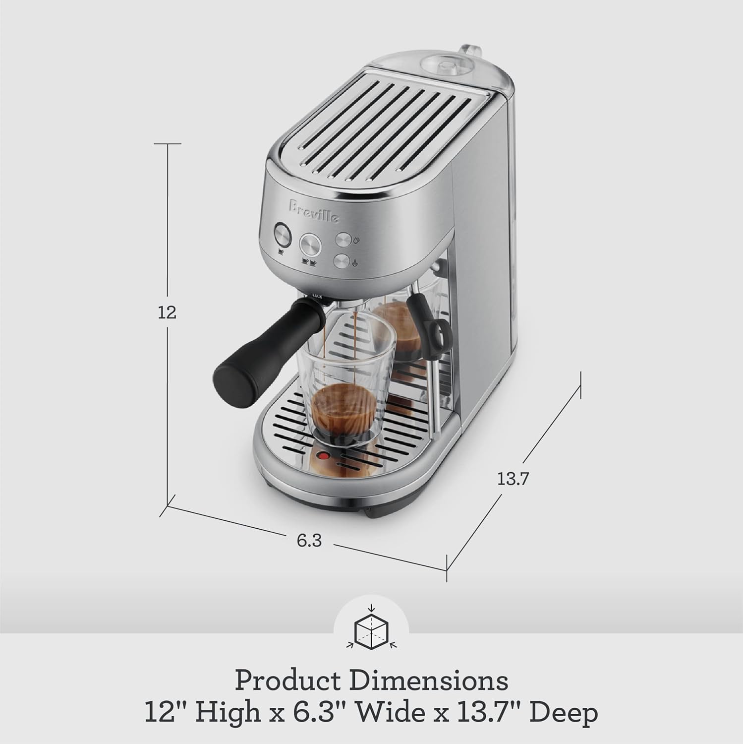 BREVILLE Bambino Espresso Machine - Brushed Stainless Steel