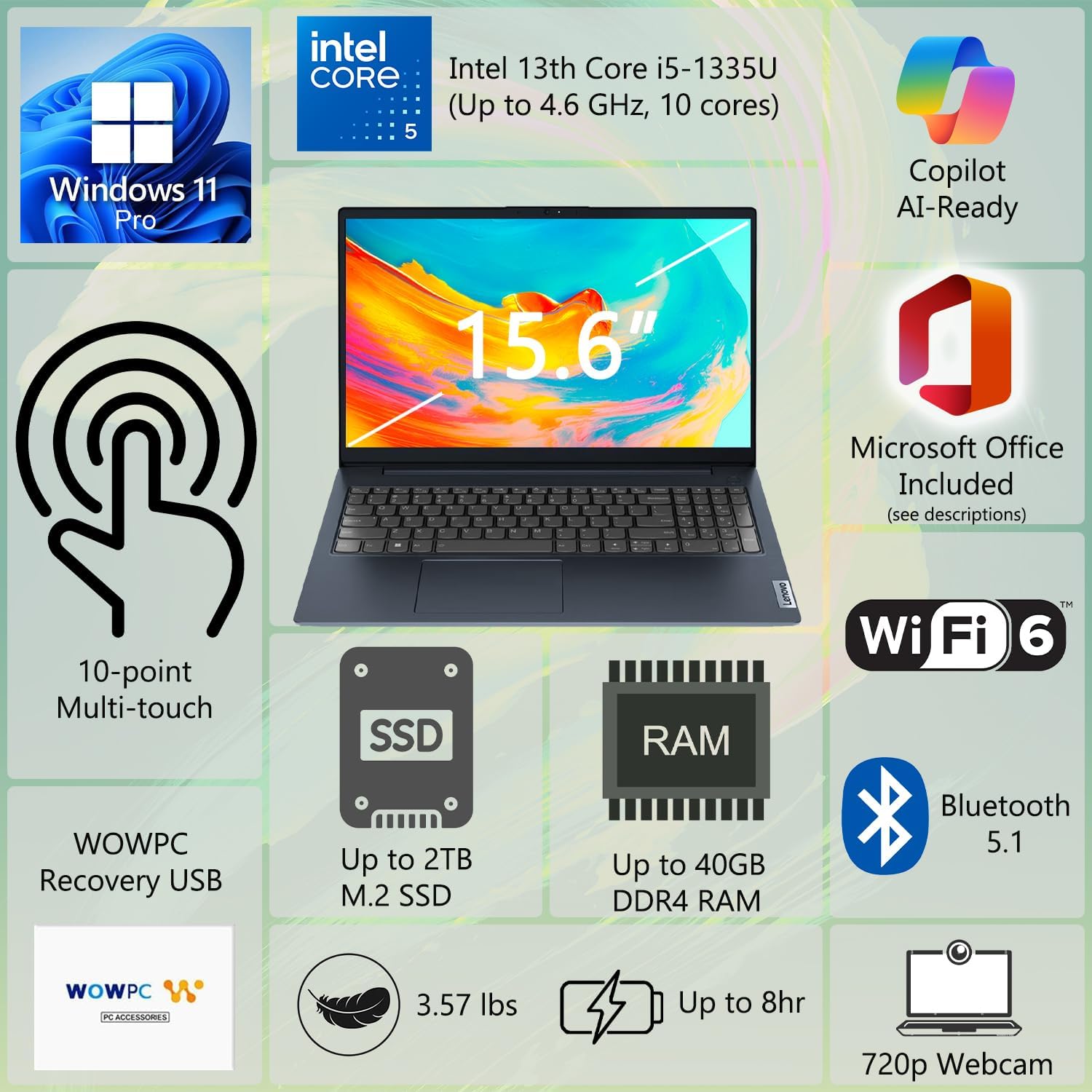 Lenovo IdeaPad Business Laptop, 15.6
