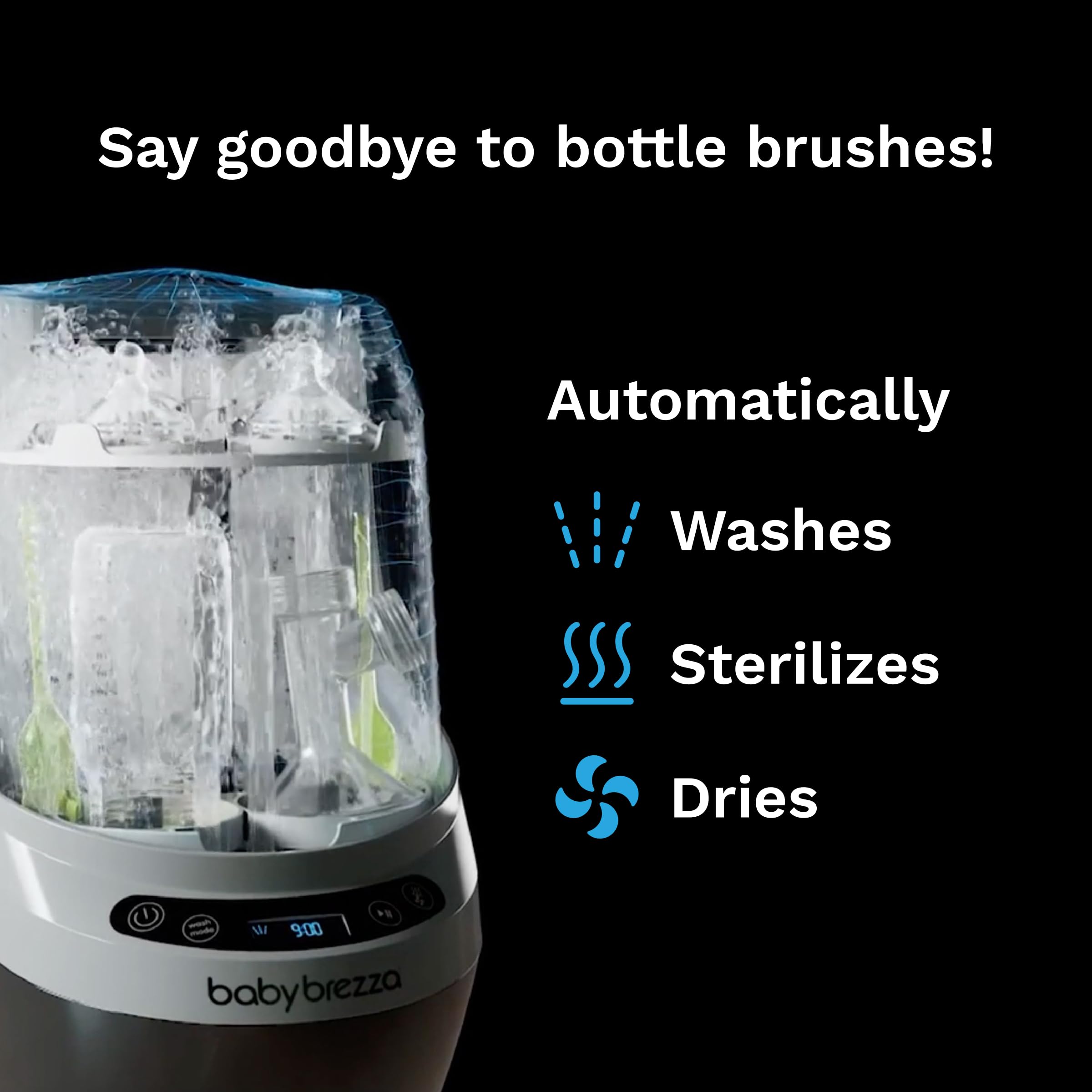 BABY BREZZA Baby Bottle Washer Pro - Sterilizer & Dryer Combo