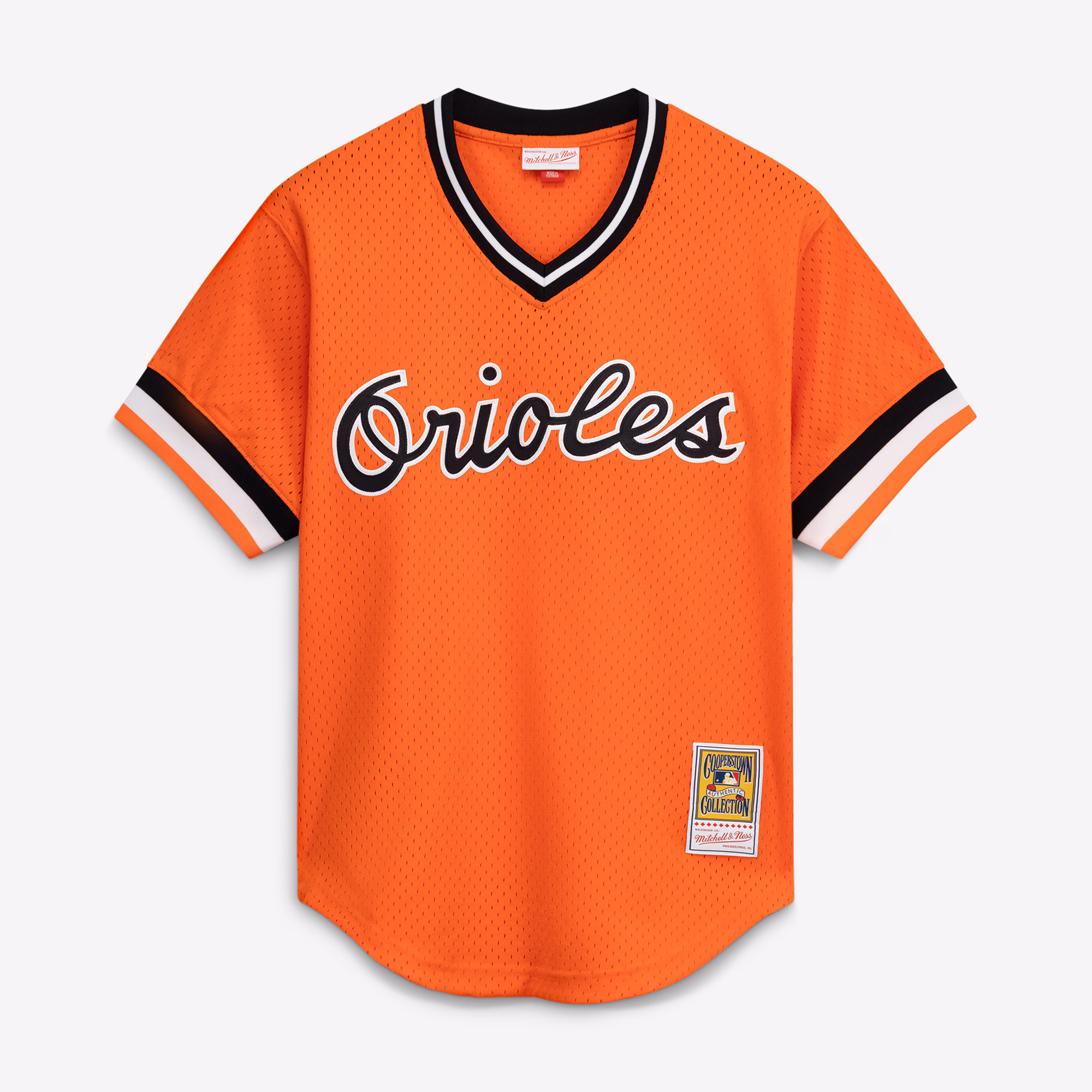 Cal Ripken Jr. Baltimore Orioles Mitchell & Ness Authentic Batting Practice Jersey - Orange
