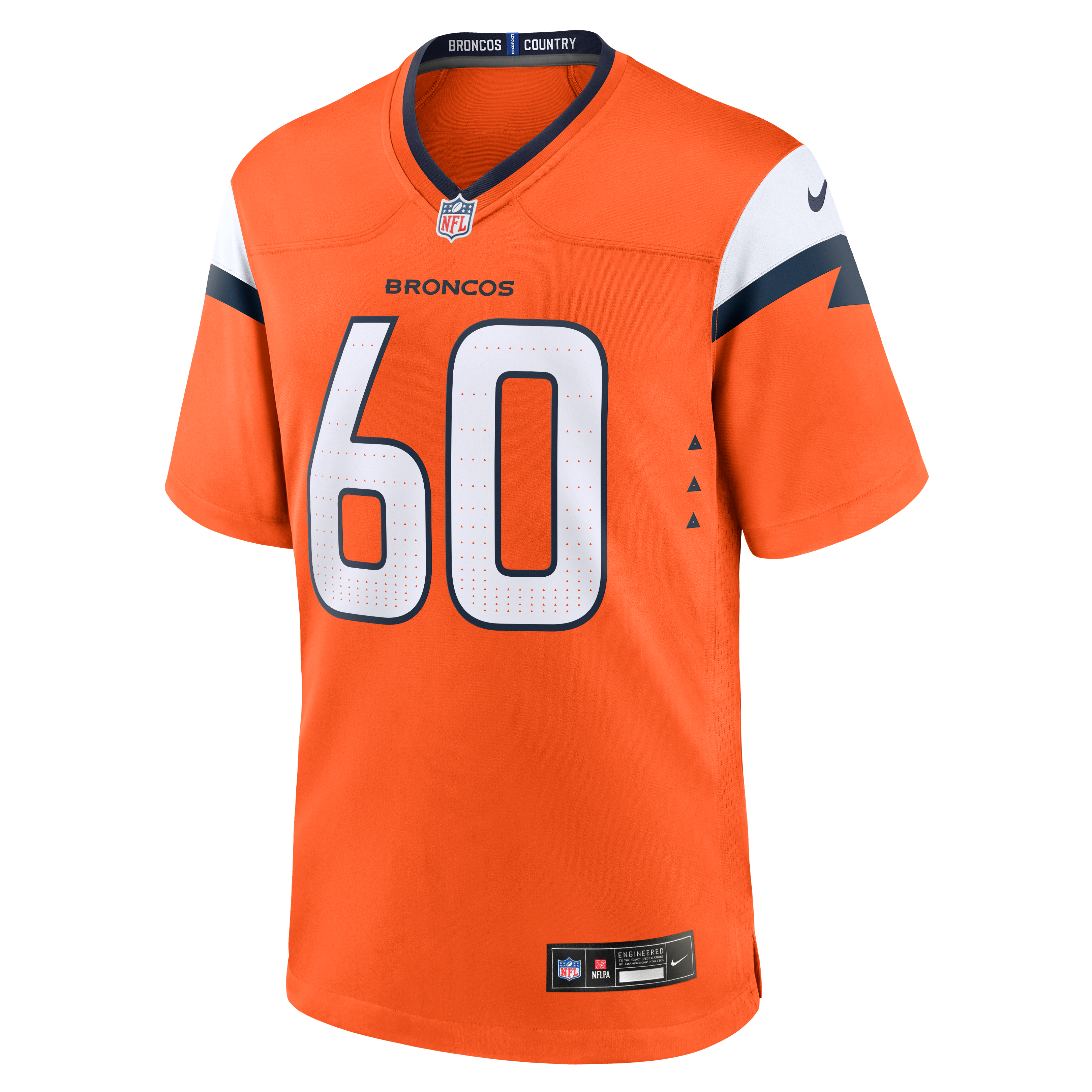 Luke Wattenberg Denver Broncos Nike Team Game Jersey -  Orange