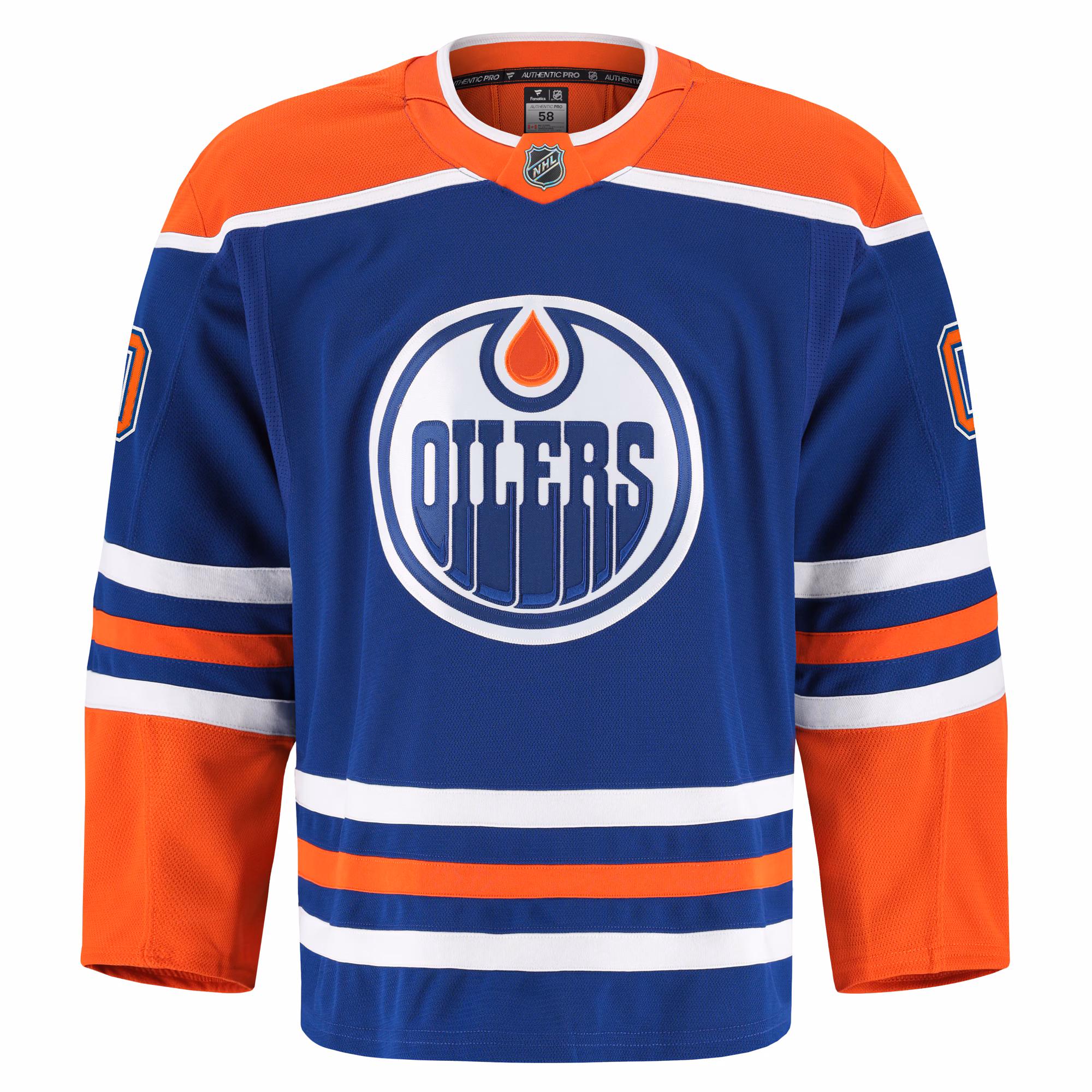 Edmonton Oilers Fanatics Home Authentic Pro Custom Jersey - Royal