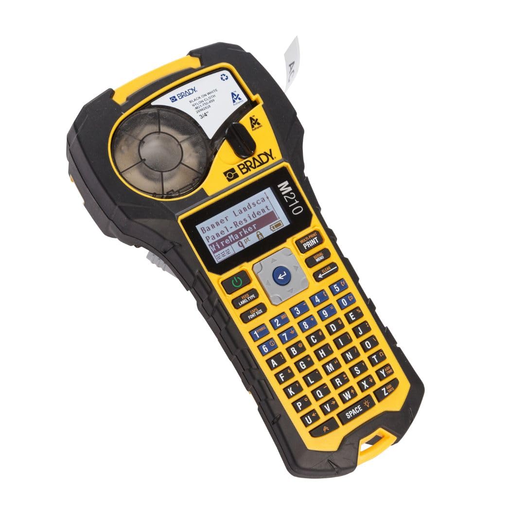BRADY M210 Portable Label Printer - Multi-Line, 6-40 Point Font