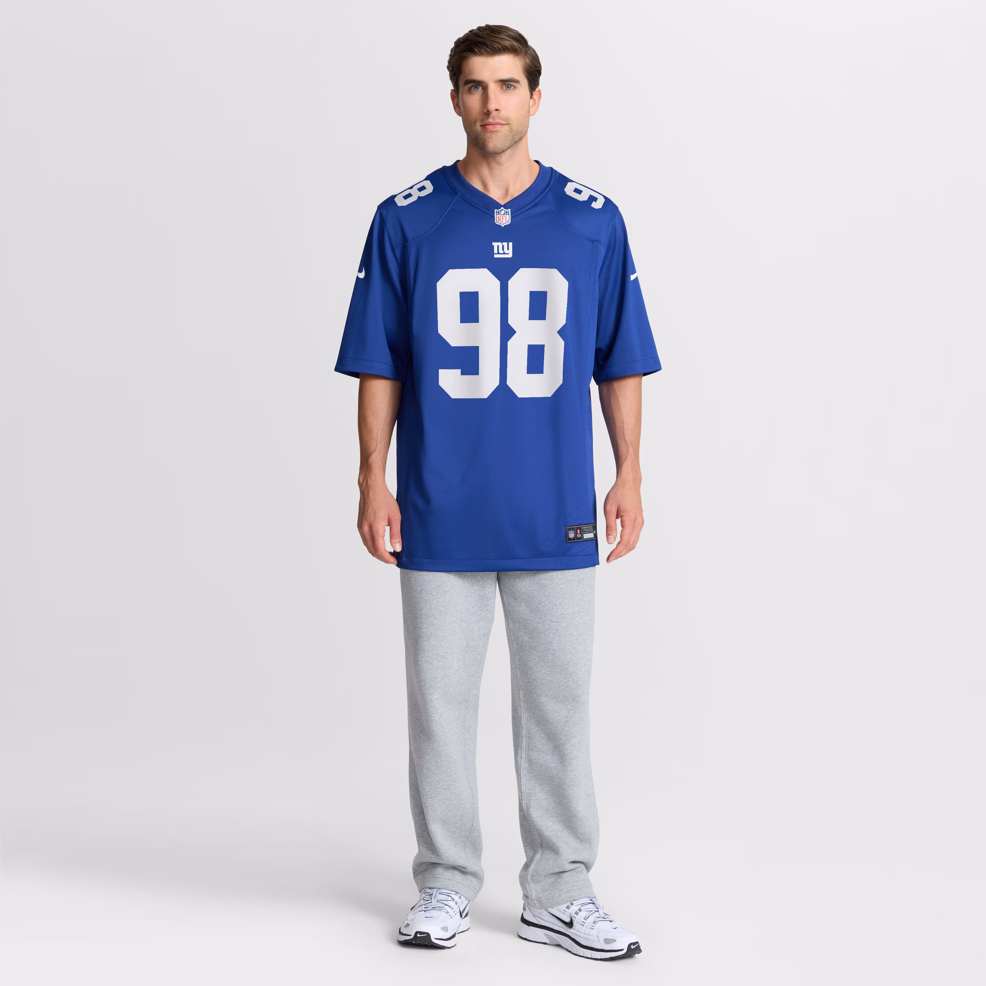 Leki Fotu New York Giants Nike Team Game Jersey - Royal
