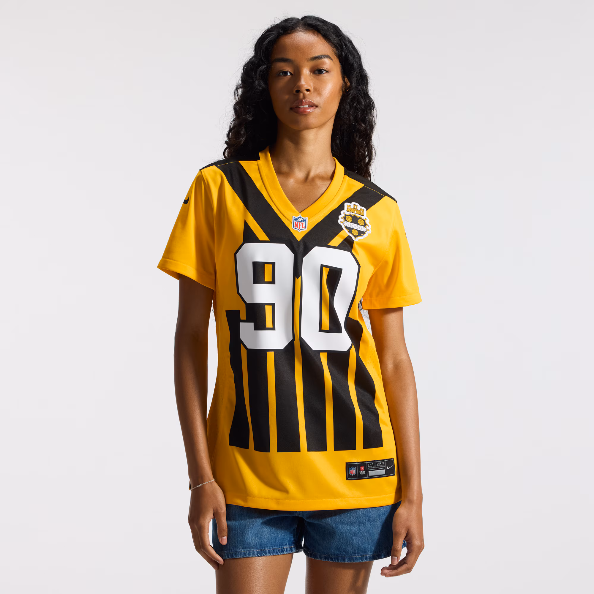 T.J. Watt Pittsburgh Steelers Nike Women's Alternate 1933 Throwback Game Jersey - Gold