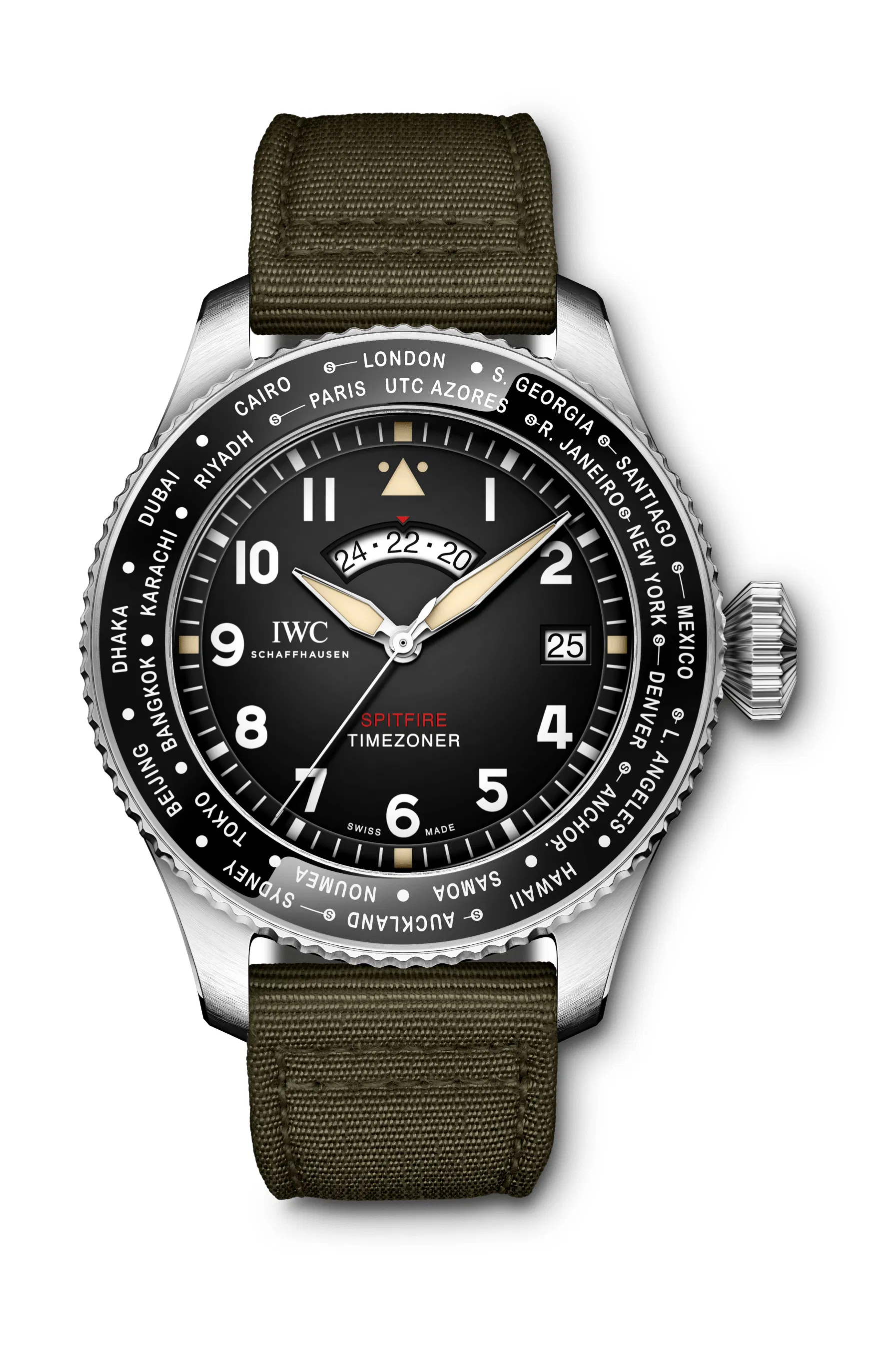 Pilots watch timezoner spitfire edition the longest flight iw395501