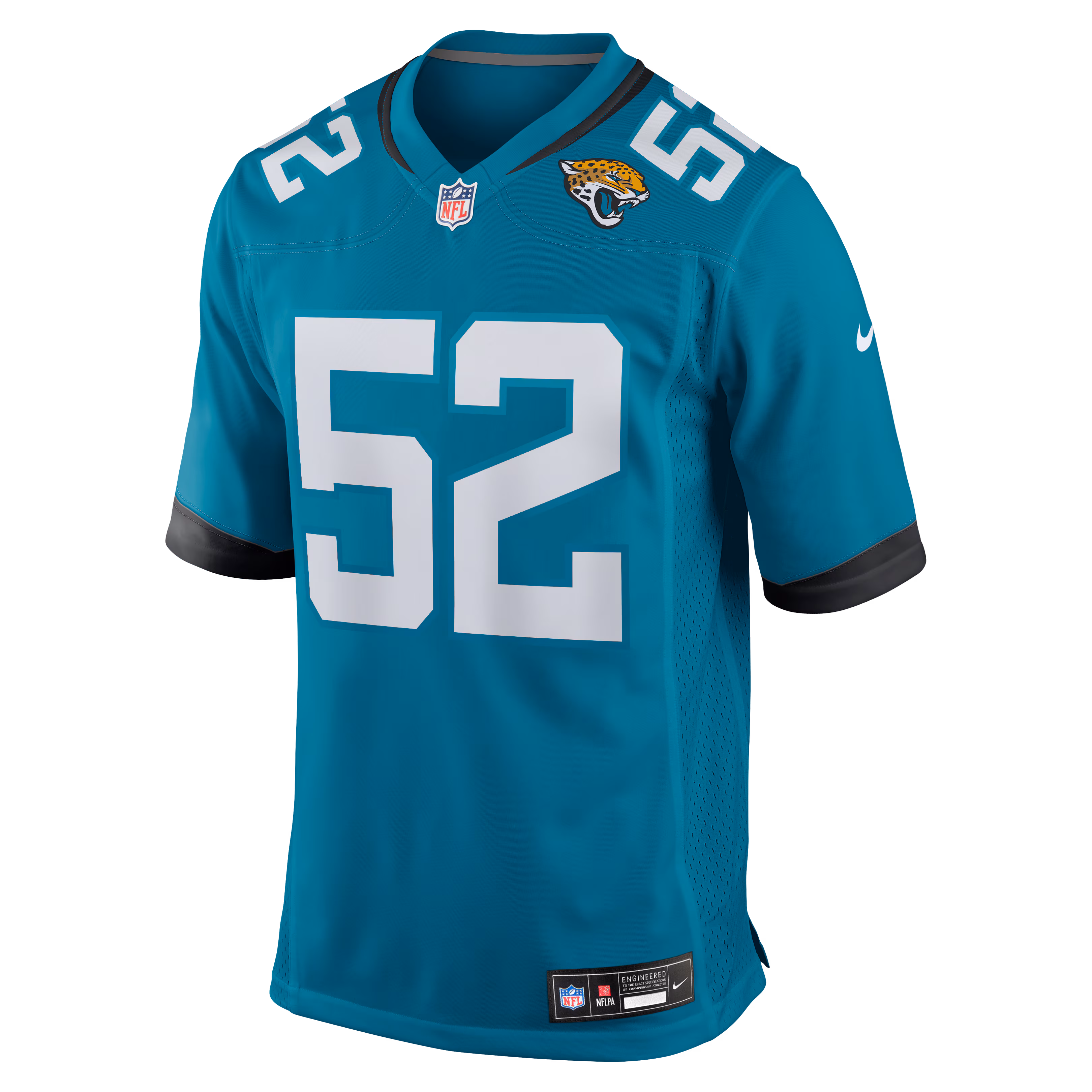 DaVon Hamilton Jacksonville Jaguars Nike Game Jersey - Teal