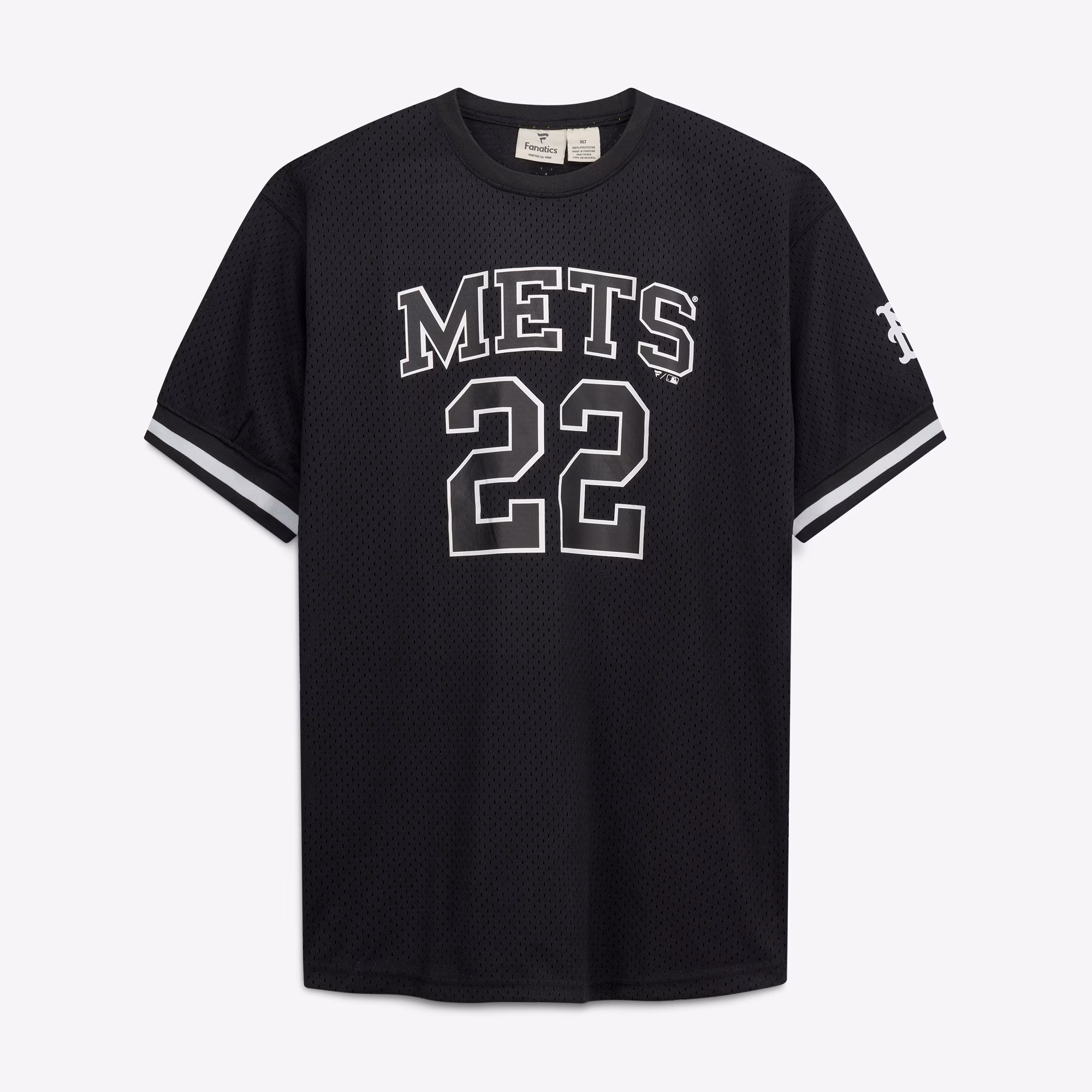 Juan Soto New York Mets Fanatics Big & Tall Heavyweight Mesh Jersey - Black/White