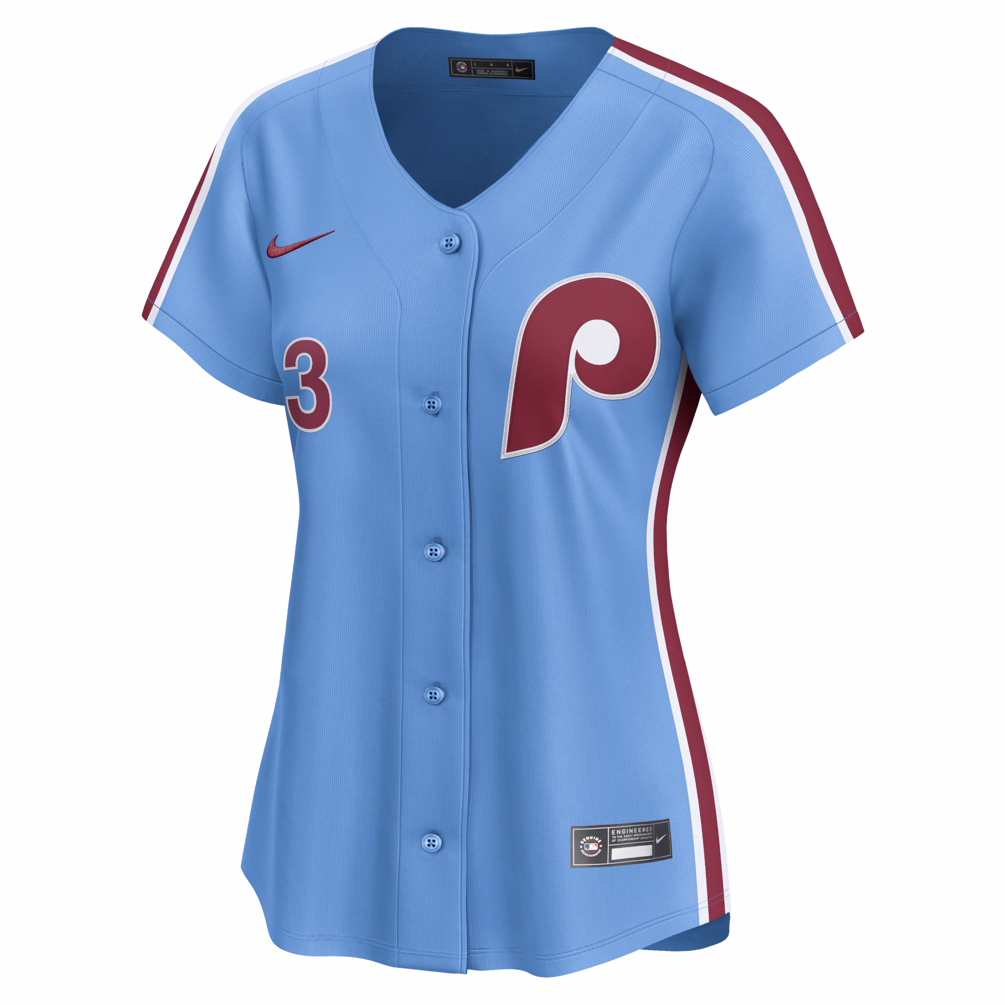 Bryce Harper Philadelphia Phillies Nike Women's Alternate Limited Player Jersey – Light Blue