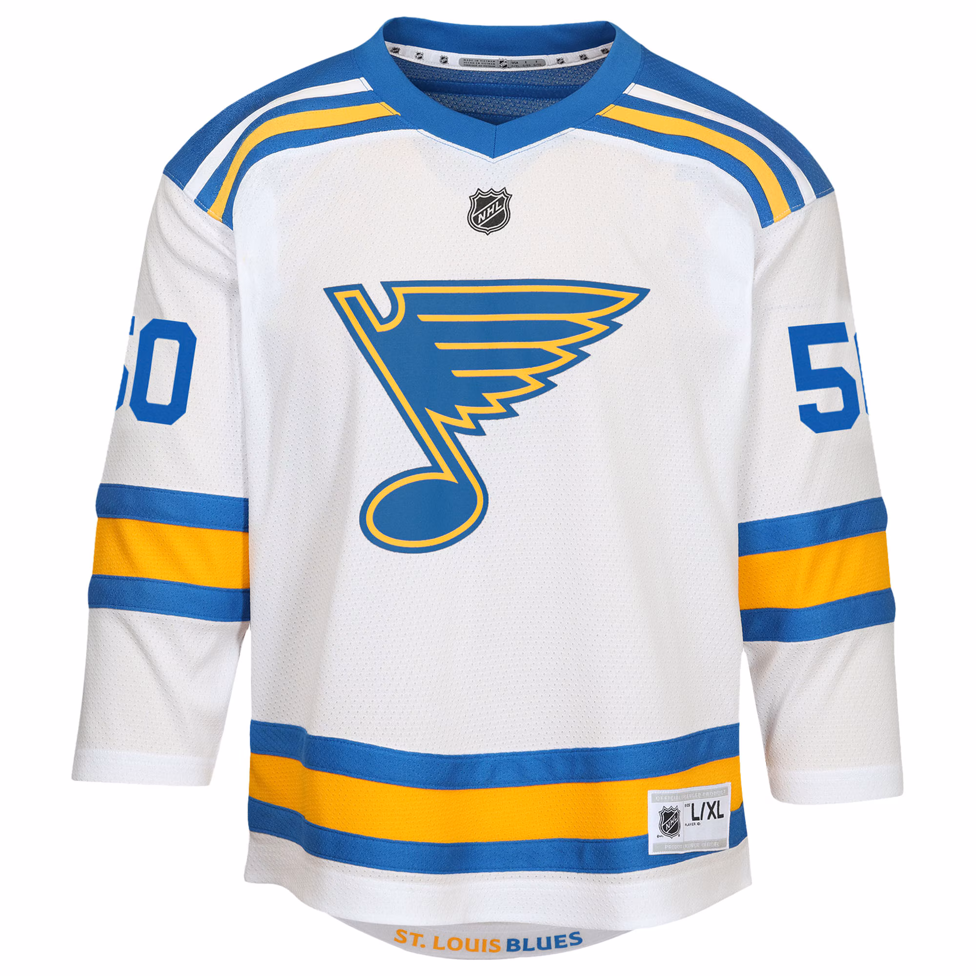 Jordan Binnington St. Louis Blues Youth Away Replica Player Jersey - White