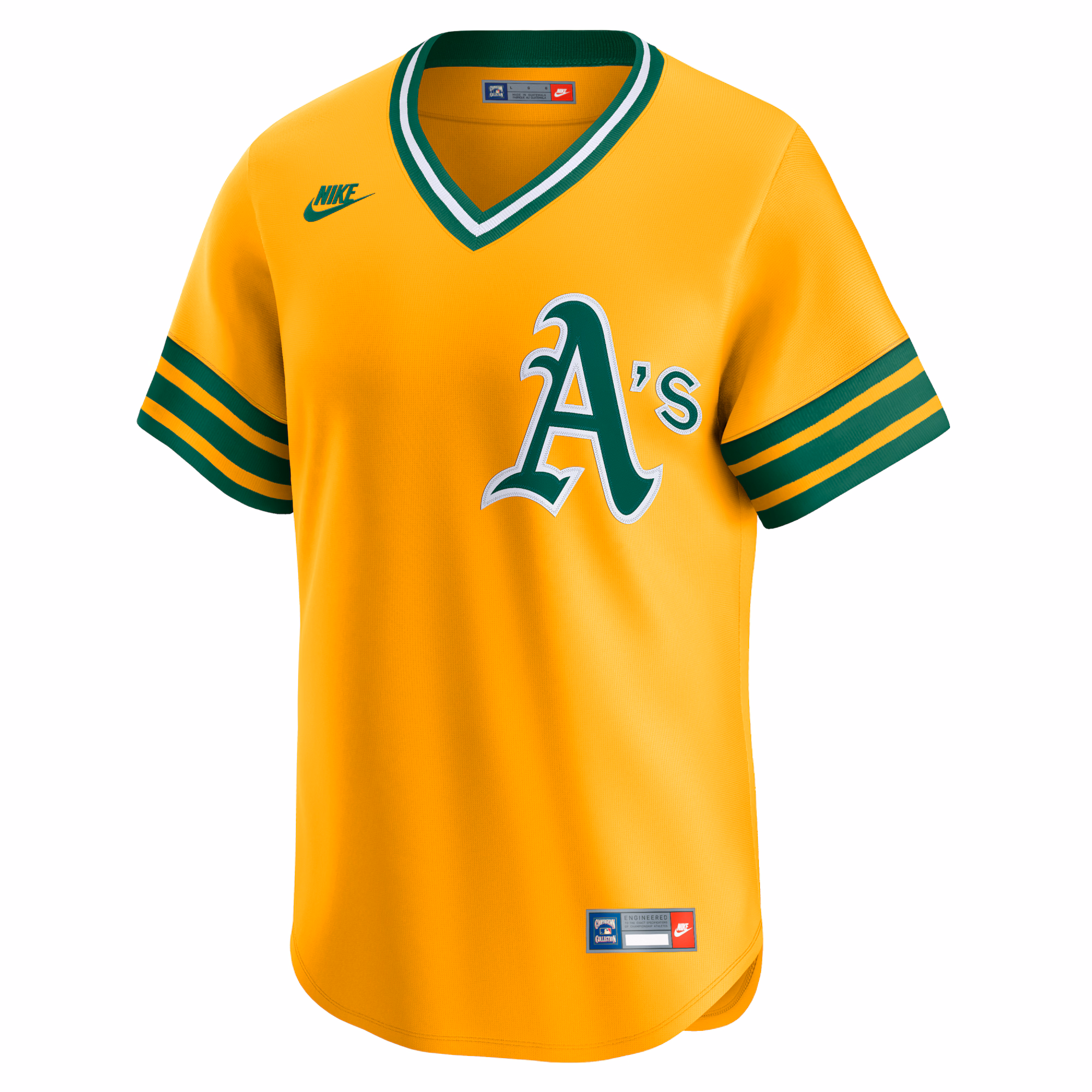 Athletics Nike Cooperstown Collection Limited Jersey - Gold