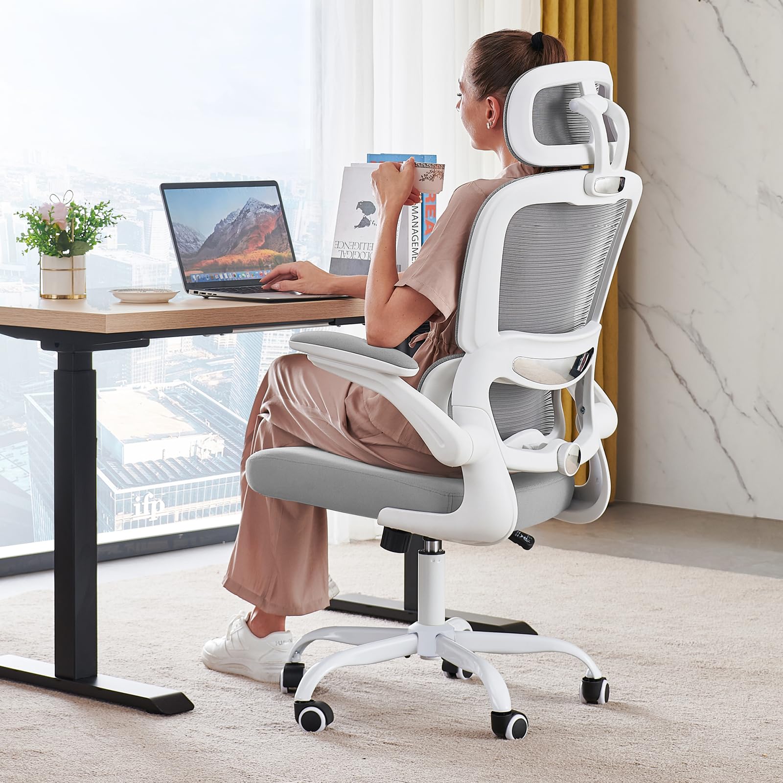 TRALT Ergonomic Office Chair - 330 LBS High Back Mesh Desk Chair