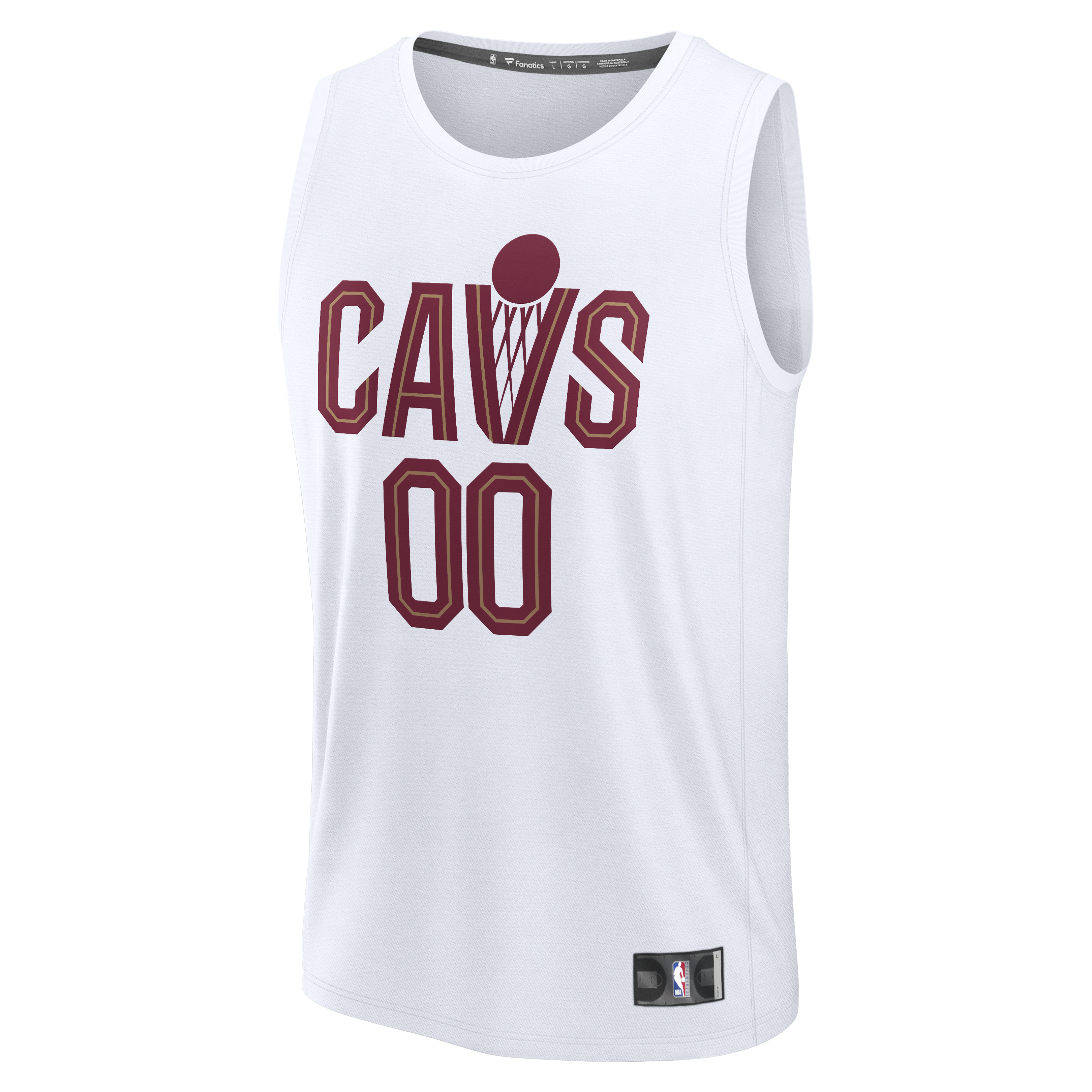 Cleveland Cavaliers Fanatics Fast Break Custom Jersey - Icon Edition - White
