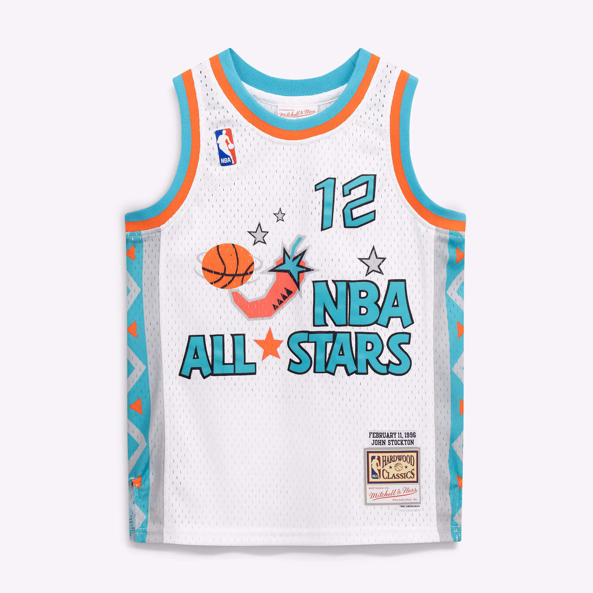 John Stockton 1996 NBA All-Star Game Mitchell & Ness Youth Hardwood Classics Swingman Jersey - White