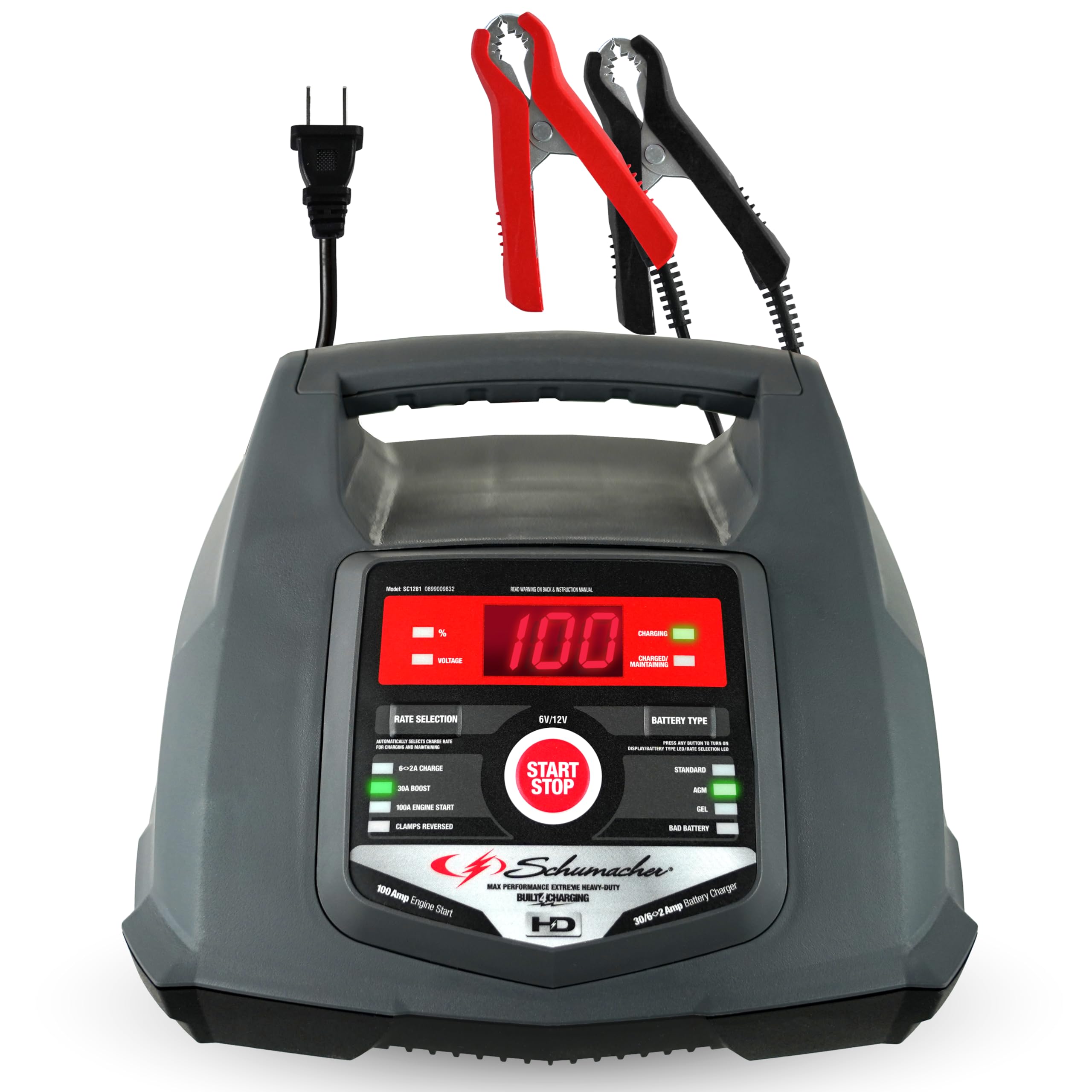 SCHUMACHER ELECTRIC 6A Car Battery Charger & 100A Engine Starter