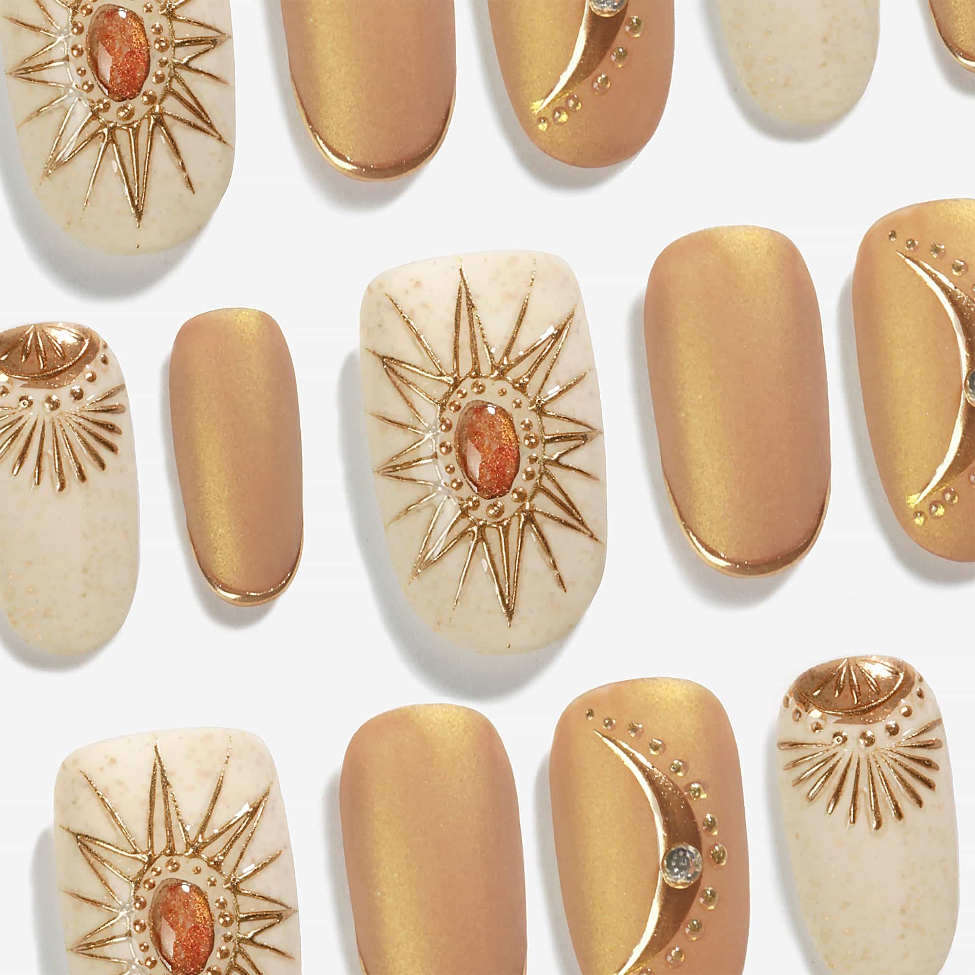 Boho Sunlight Press On NailsBoho Sunlight Press On Nails - SAYEGIRLS