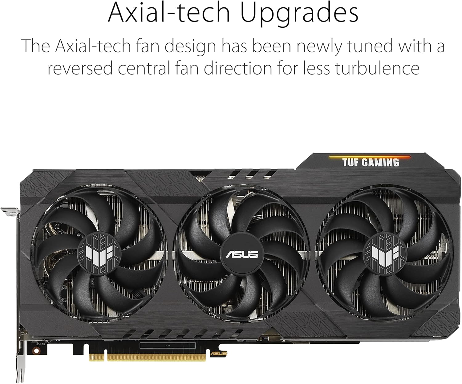 ASUS TUF Gaming NVIDIA GeForce RTX 3070 Ti OC Edition Graphics Card (PCIe 4.0, 8GB GDDR6X, HDMI 2.1, DisplayPort 1.4a, Dual Ball Fan Bearings, Military-Grade Certification, GPU Tweak II)