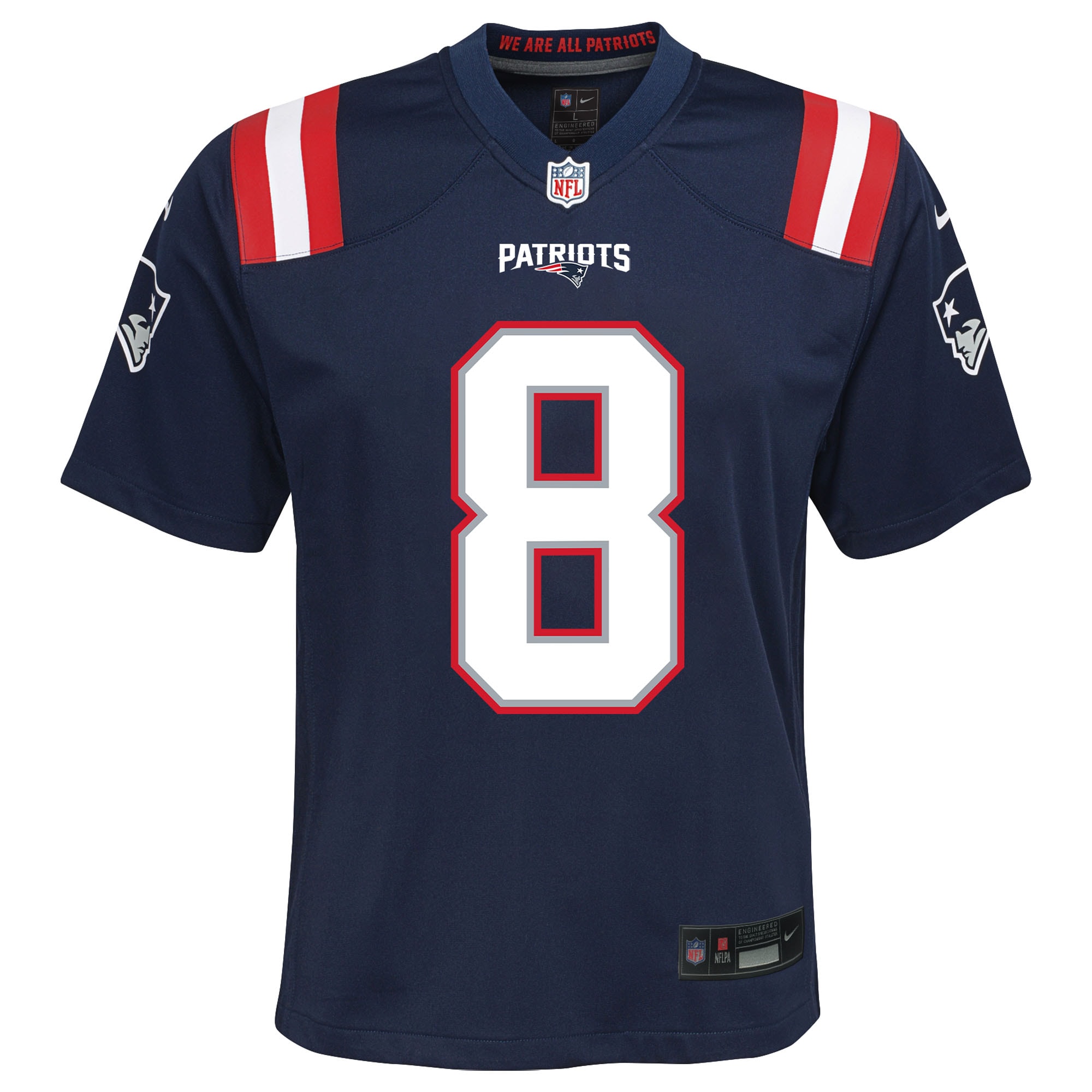 Stefon Diggs New England Patriots Nike Youth Team Game Jersey - Navy
