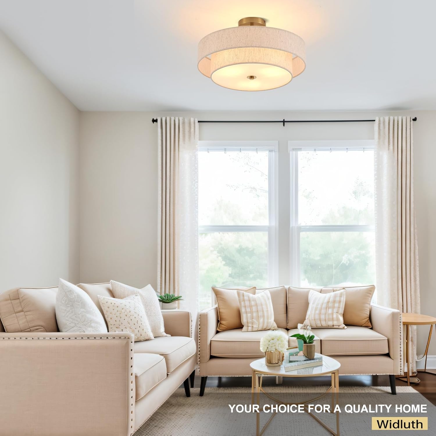 Modern Semi Flush Mount Ceiling Light 18