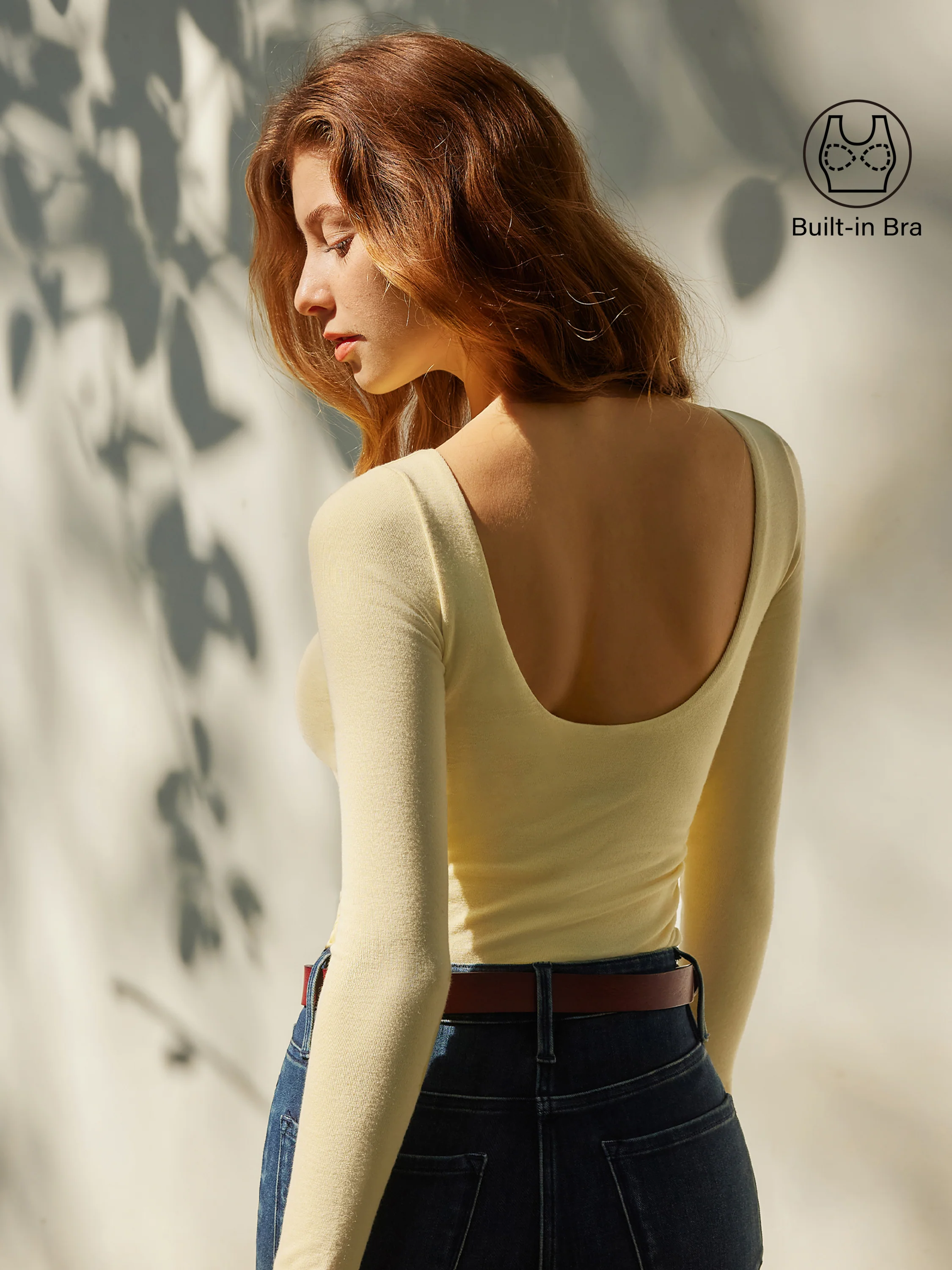 Open-Back Bandless Bra Top