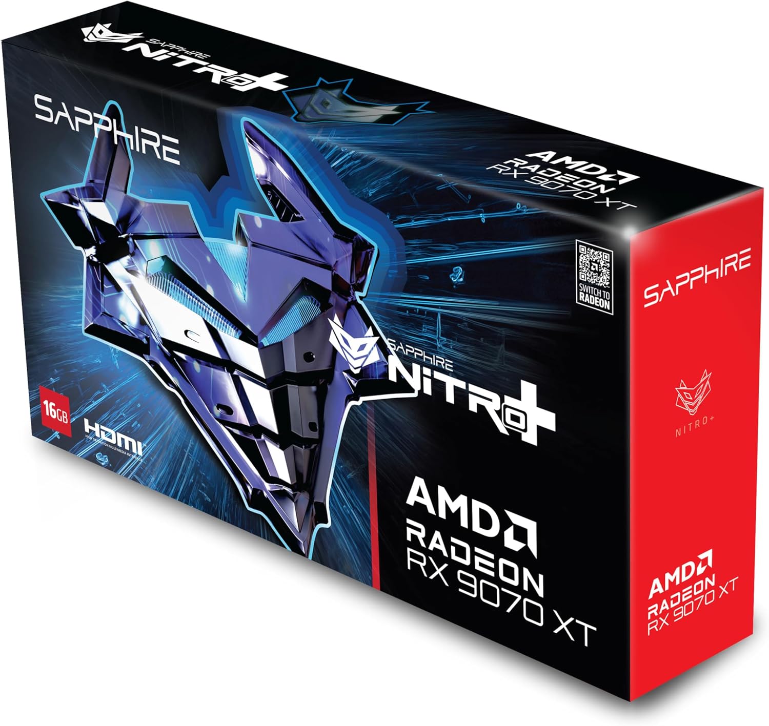 Sapphire 11348-01-20G Nitro+ AMD Radeon™ RX 9070 XT Gaming OC Graphics Card with 16GB GDDR6, AMD RDNA 4
