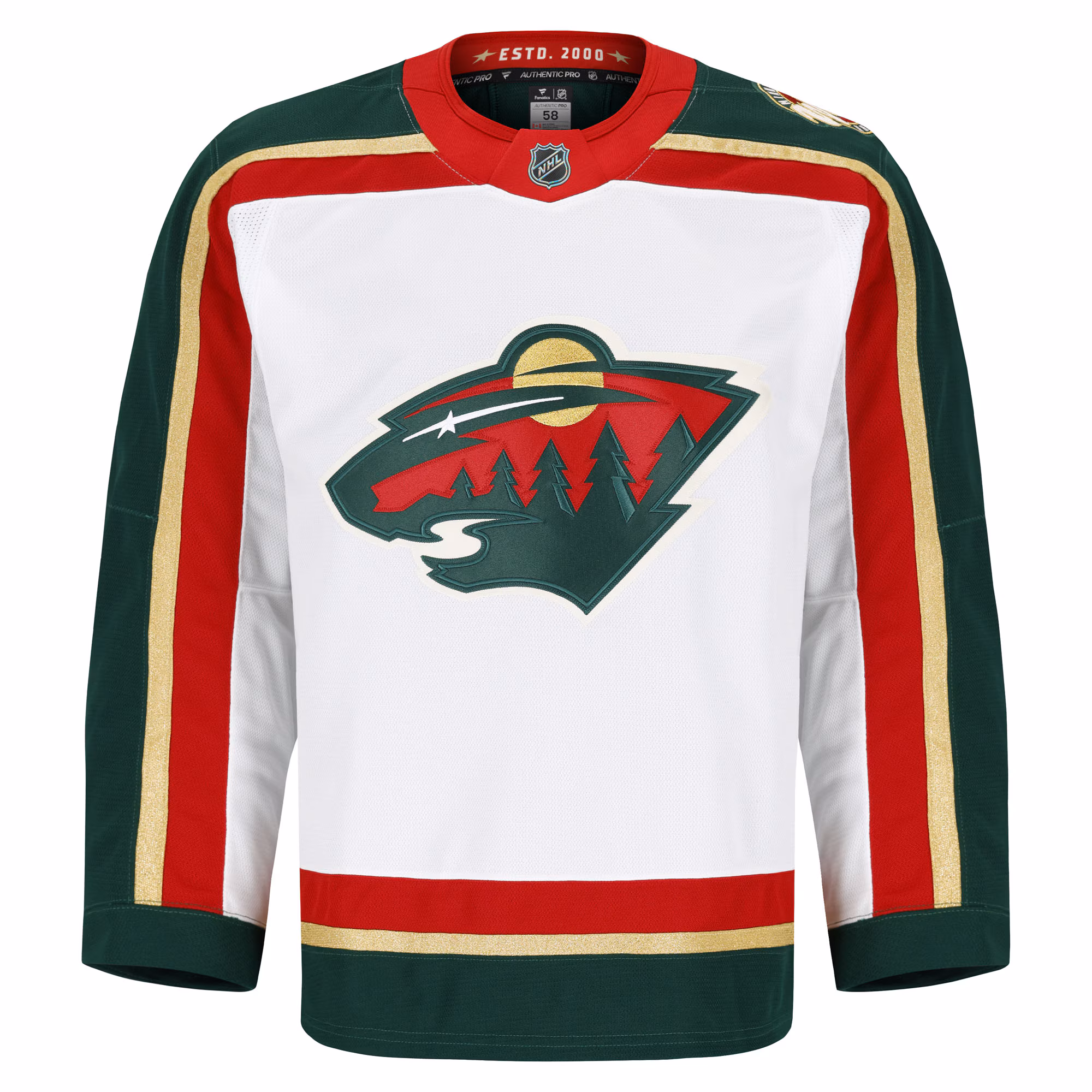 Minnesota Wild Fanatics 25th Anniversary Authentic Pro Jersey - White