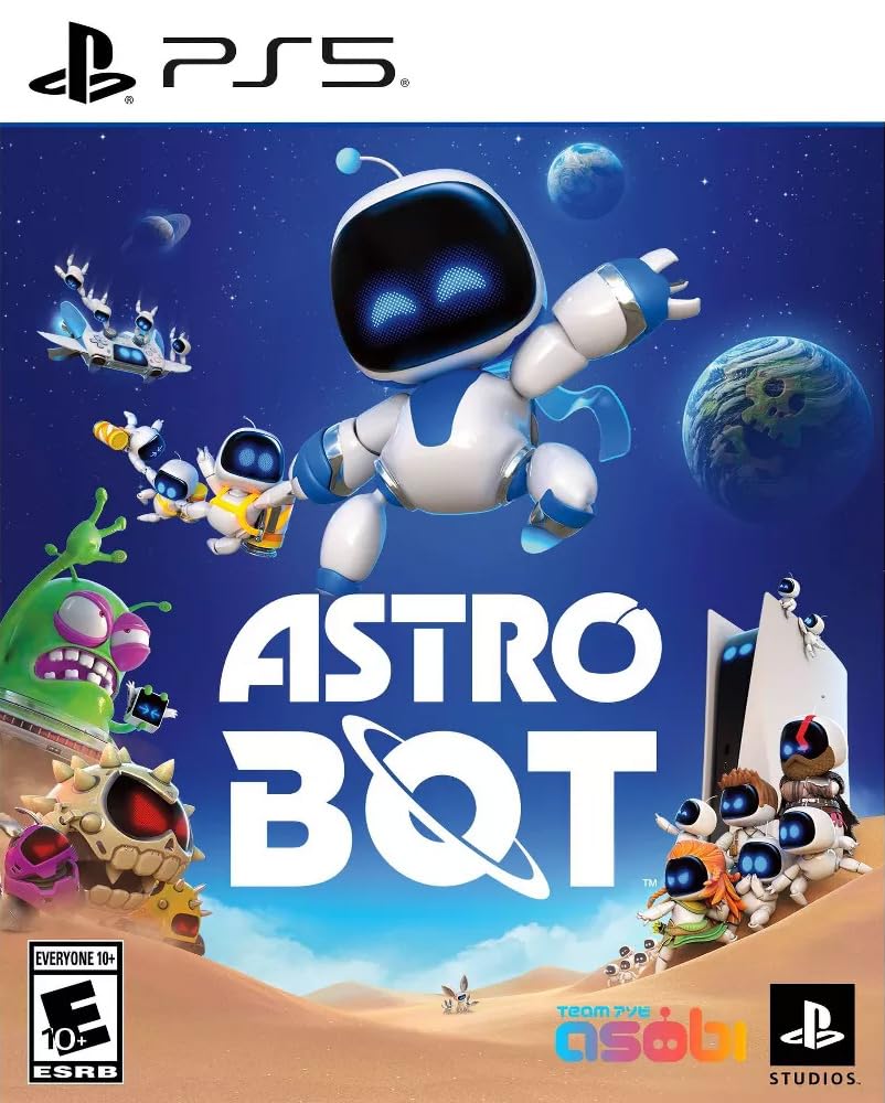PlayStation 5 Slim Digital Edition ASTRO BOT Bundle and Mytrix Controller Charger - White, Slim PS5 825GB PCIe SSD Gaming Console