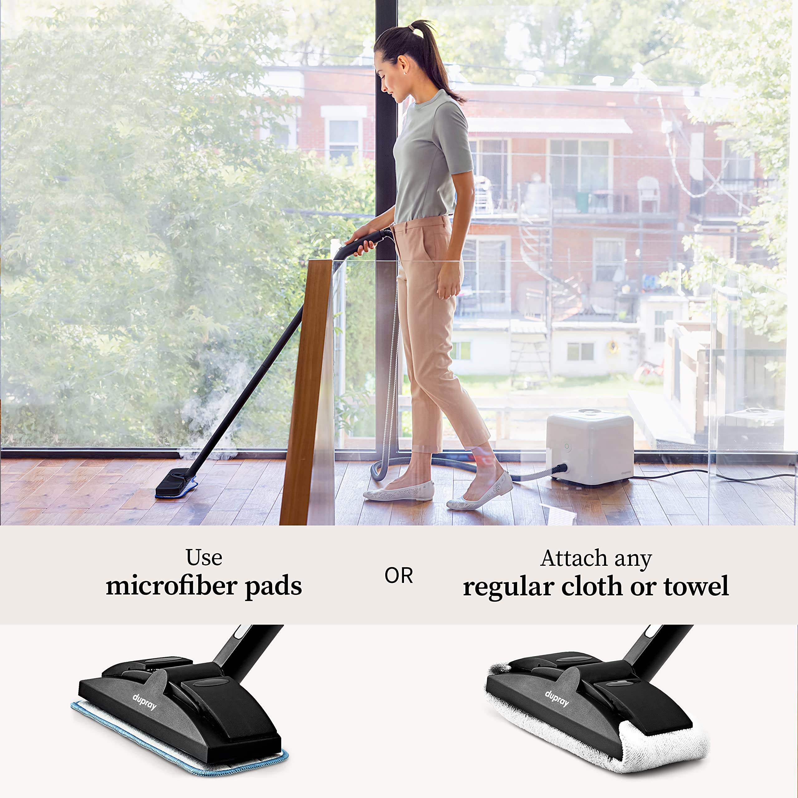 DUPRAY Neat Steam Cleaner 17-Piece Kit - Chemical-Free Power