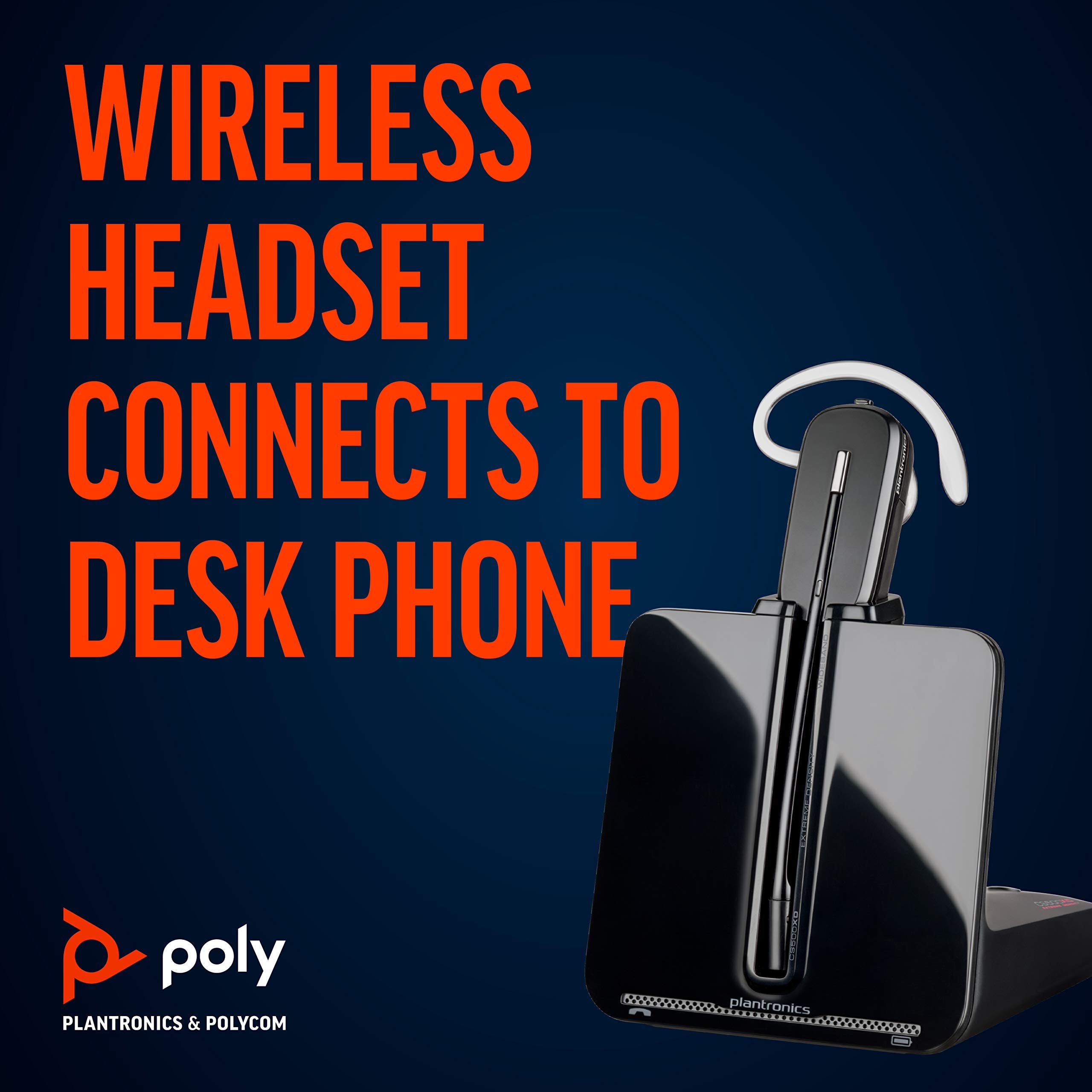 PLANTRONICS CS540 Wireless DECT Headset - Mono, Noise Cancelling