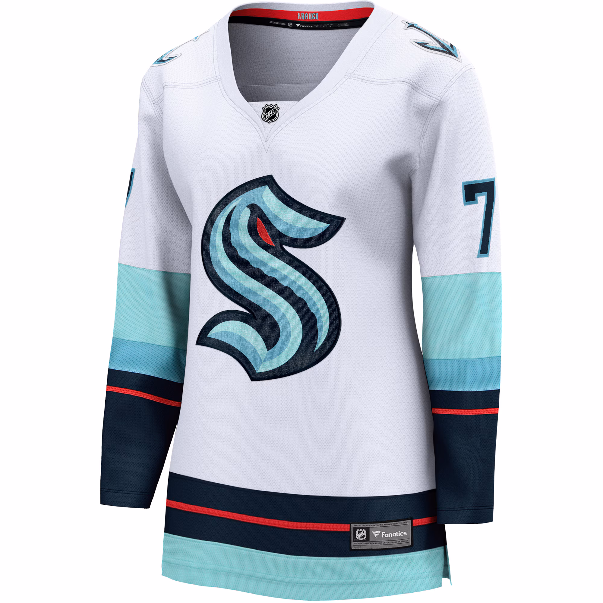 Jordan Eberle Seattle Kraken Fanatics Women's Away Breakaway Jersey - White