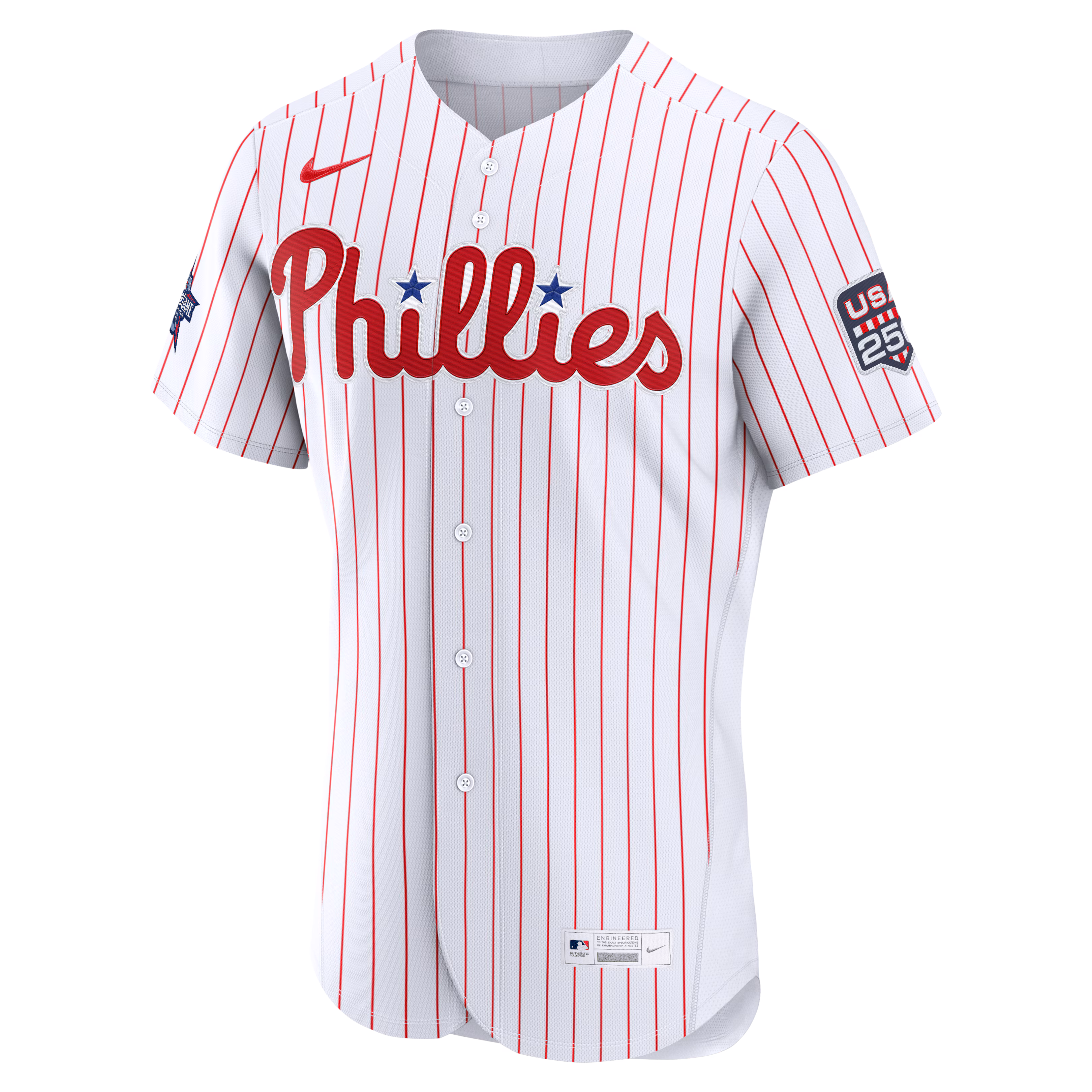 2026 All-Star Game Philadelphia Phillies Kyle Schwarber Nike White Authentic Jersey