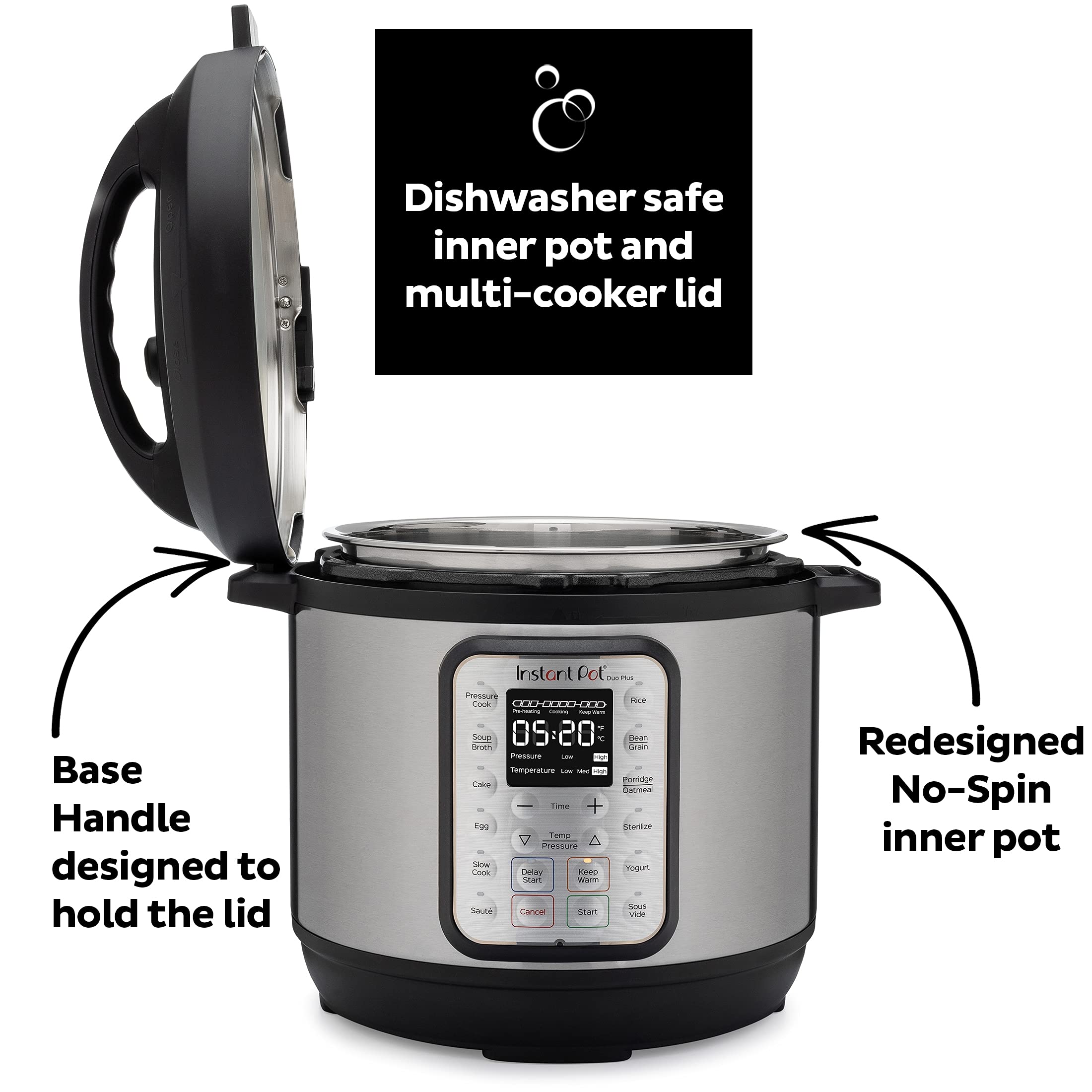 INSTANT POT Duo Plus 9-in-1 Electric Pressure Cooker, 3 Quart