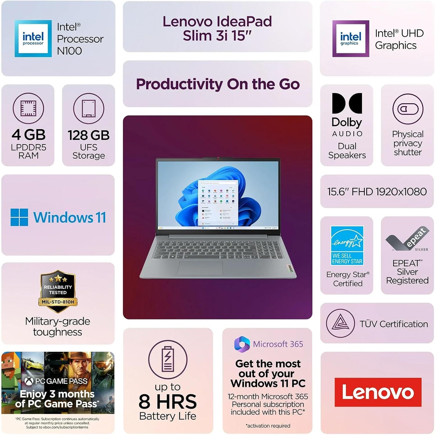 Lenovo IdeaPad Slim 3i 15.6