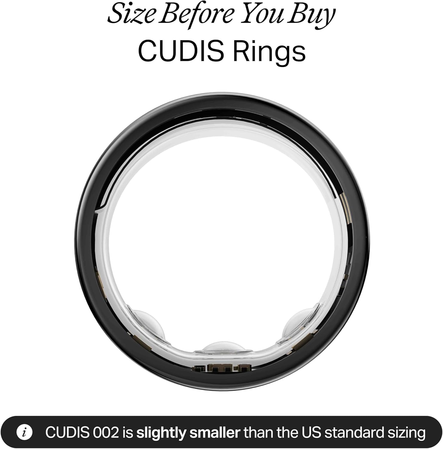 002 - AI Smart Ring, No Subscription Fee, 10-Day Battery Life, Sleep/Sport/Stress/Heart Rate/HRV/Blood Oxygen/Women's Health/Biological Age Tracker, Titanium, 5ATM Waterproof (Black, 9)