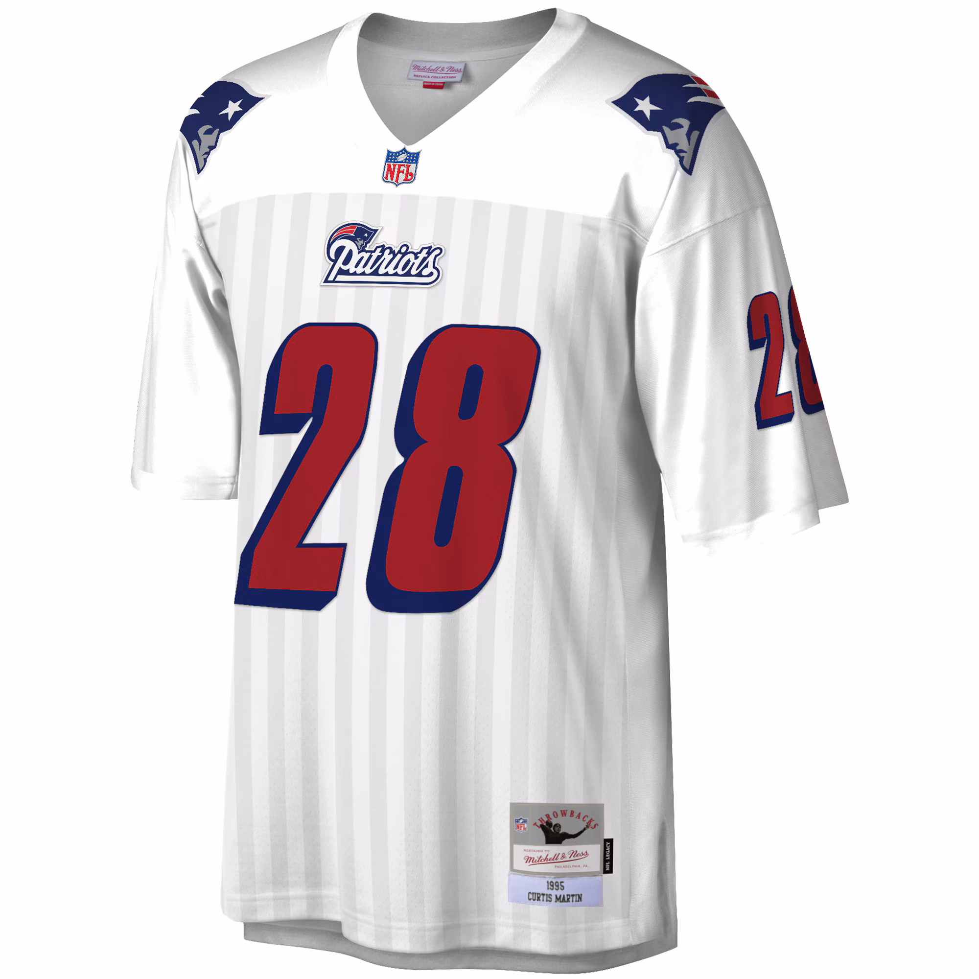 Curtis Martin New England Patriots Mitchell & Ness Legacy Replica Jersey - White
