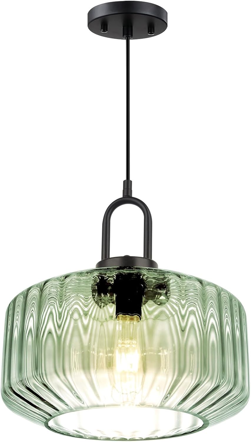 Modern Hanging Lights Light Green Pendant Light Fixtures Mid Century Large Glass Pendant Lights 11