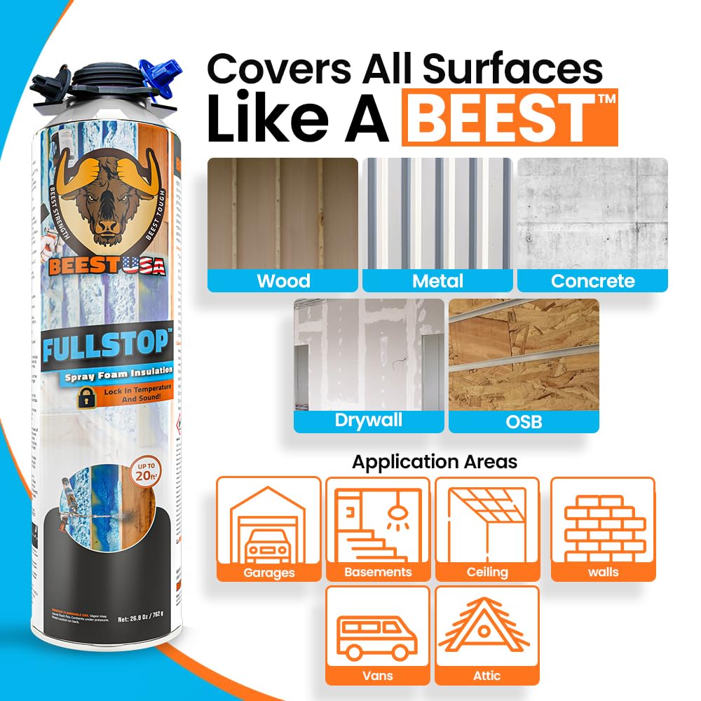 BEEST FullStop Spray Foam Insulation Kit - 240 sq.ft.